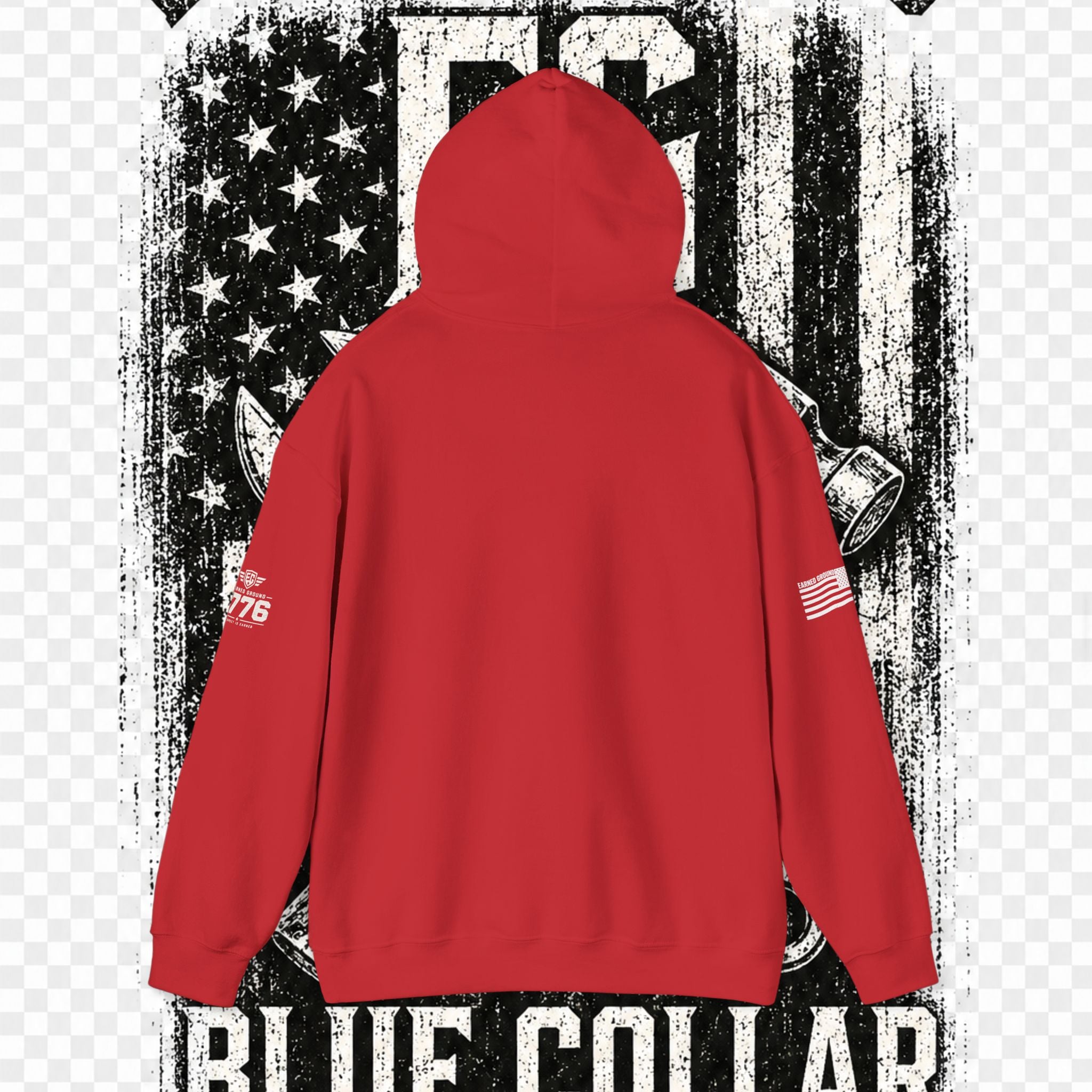 Earned Ground Blue Collar Hoodie – Blue Collar Division Hoodie