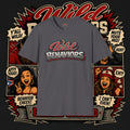 Earned Ground "Wild Behaviors" T-Shirt — Retro Red & White Graphic Tee