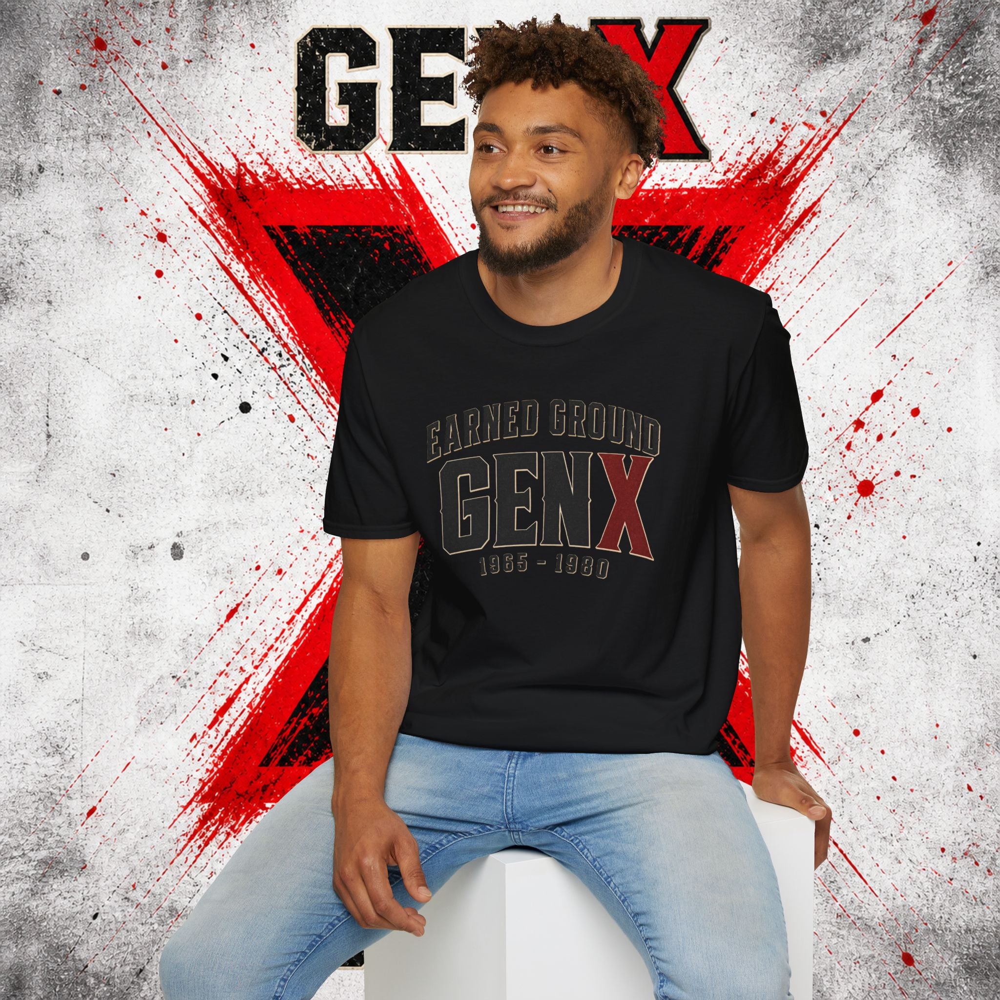 Earned Ground GEN X T-Shirt — 1965–1980 Retro Pride Tee