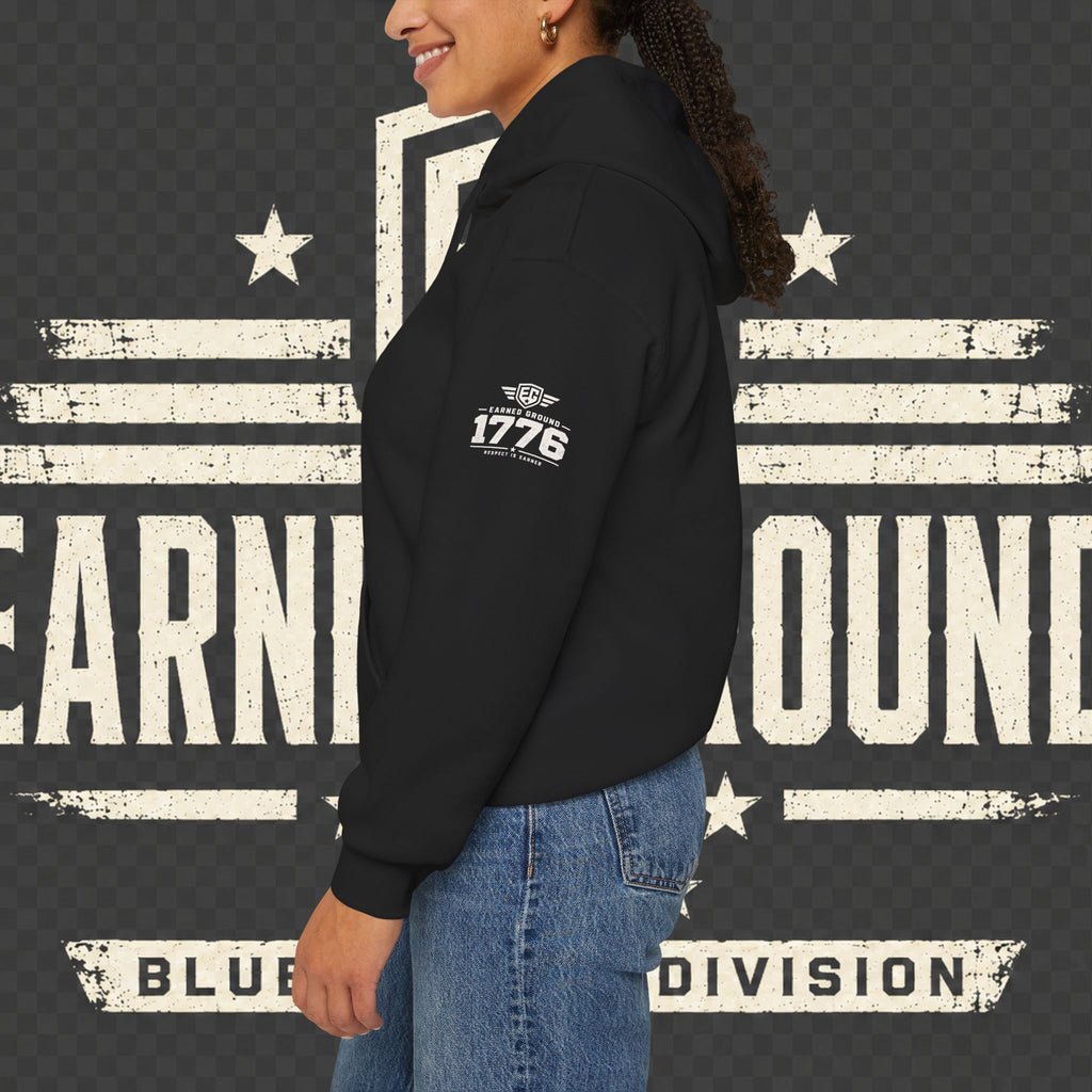 Earned Ground Blue Collar Hoodie – Blue Collar Division Hoodie
