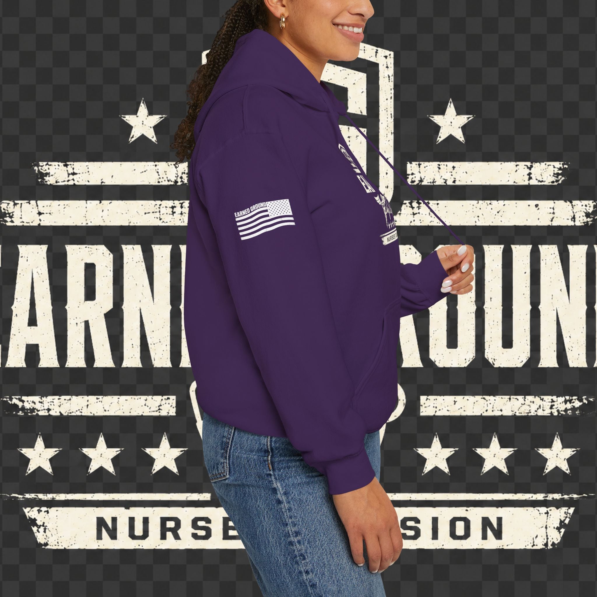 Earned Ground Nurses Division Hoodie — Nurse Tribute Pullover