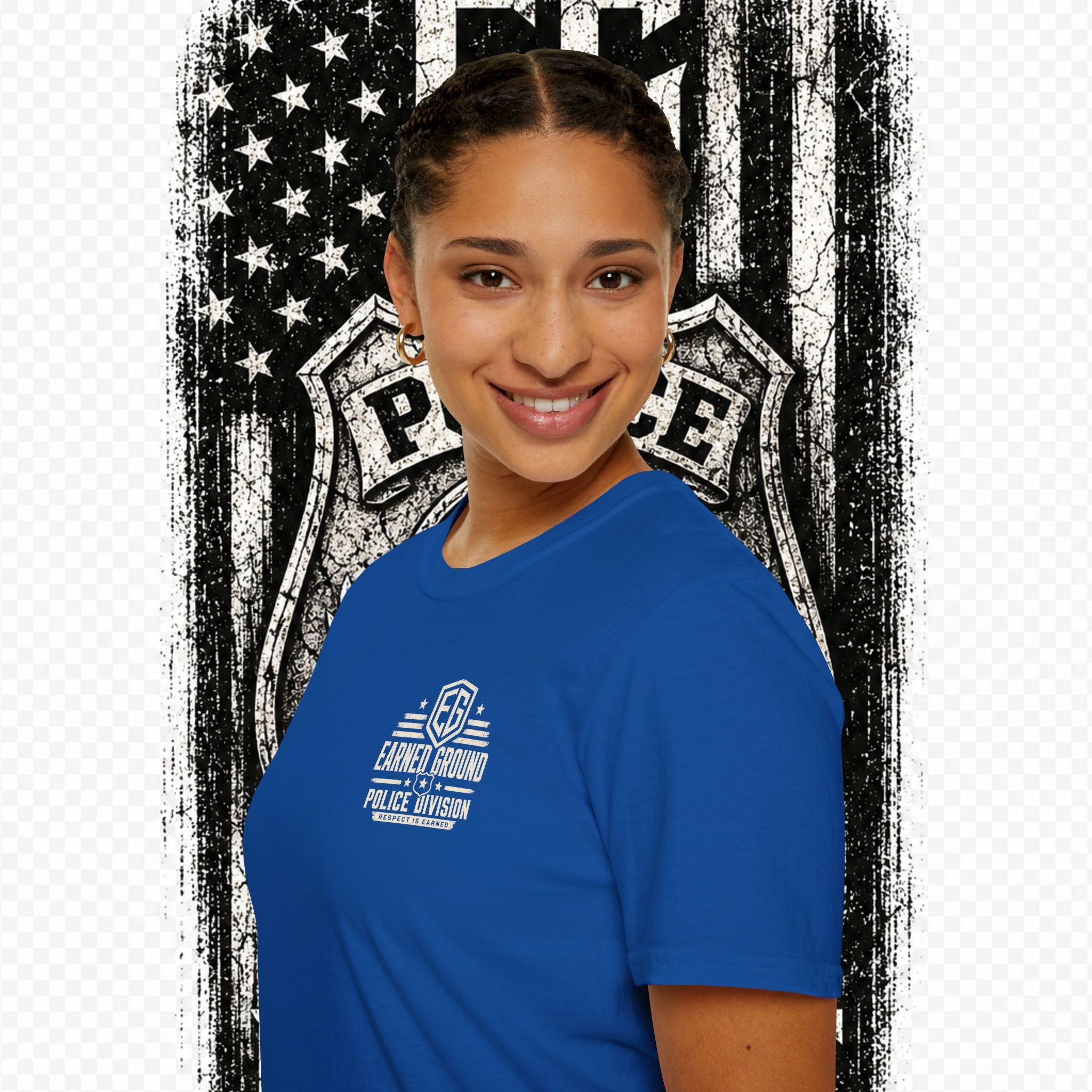 EARNED GROUND POLICE DIVISION--BACK THE BLUE