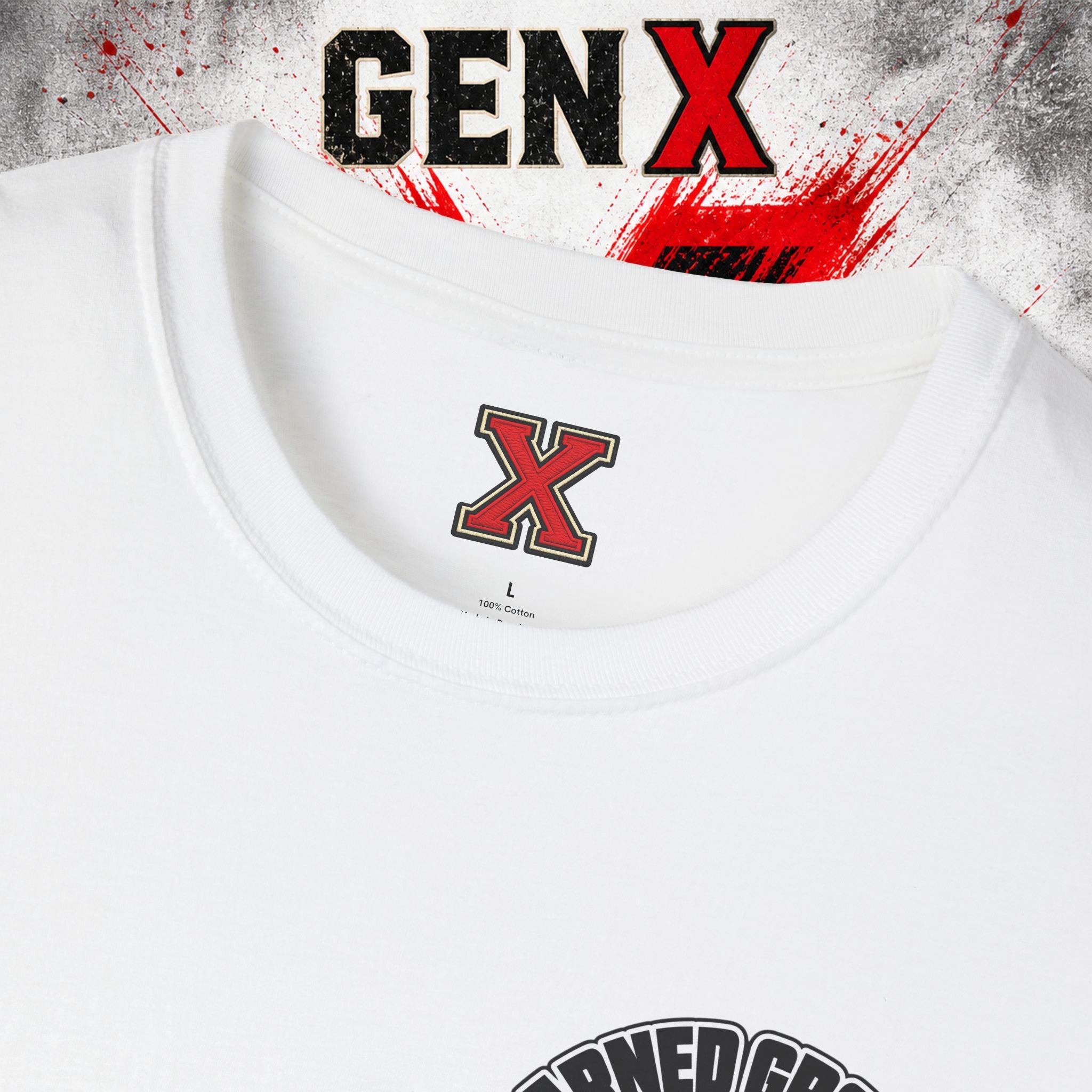 EARNED GROUD Gen X 1965–1980 Retro Logo T-Shirt
