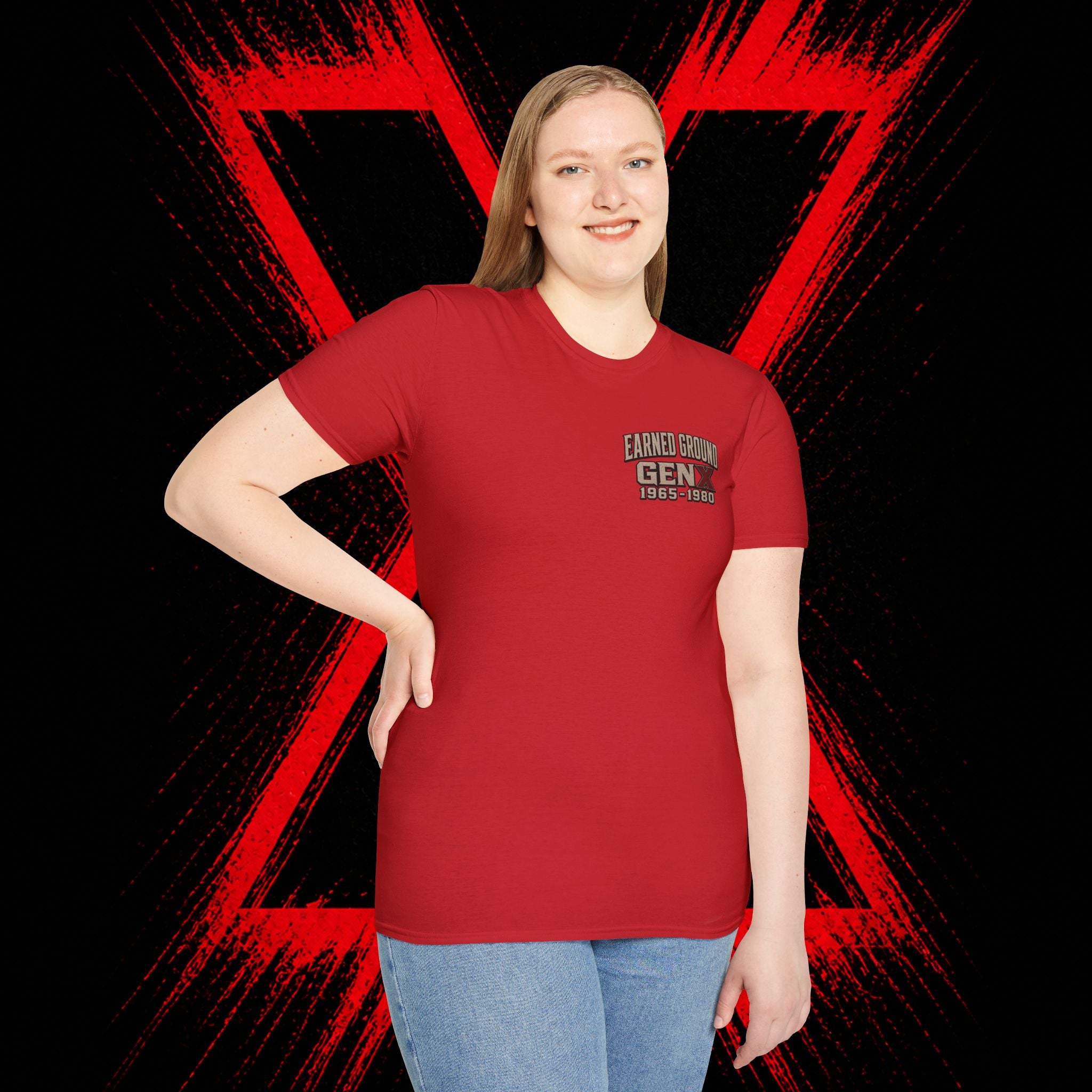 Earned Ground Gen X 1965–1980 Retro Vintage Tee— Gen X 1965–1980 Retro Vintage Tee