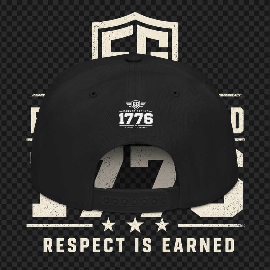 Earned Ground Embroidered Snapback Hat – Respect Is Earned Logo