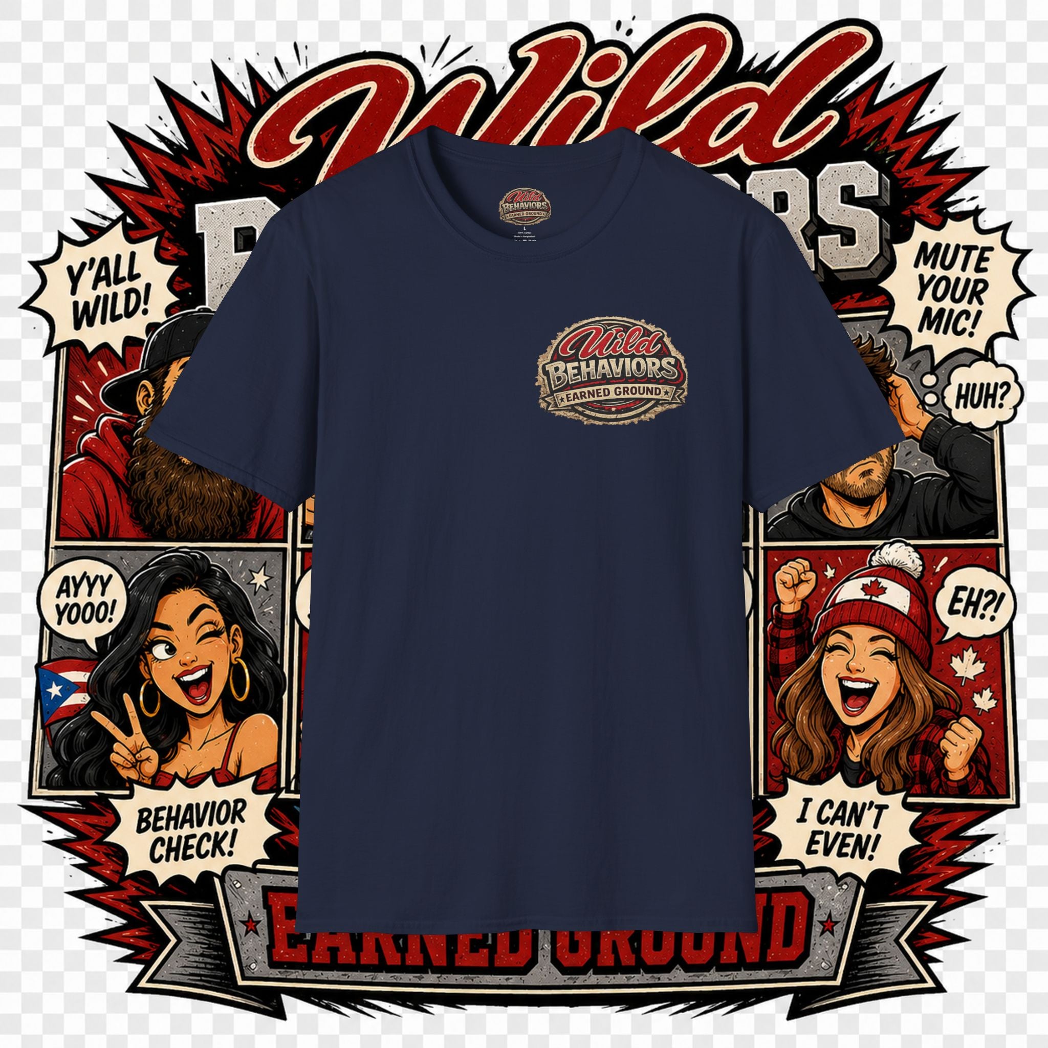Earned Ground-- "Wild Behaviors" Tee