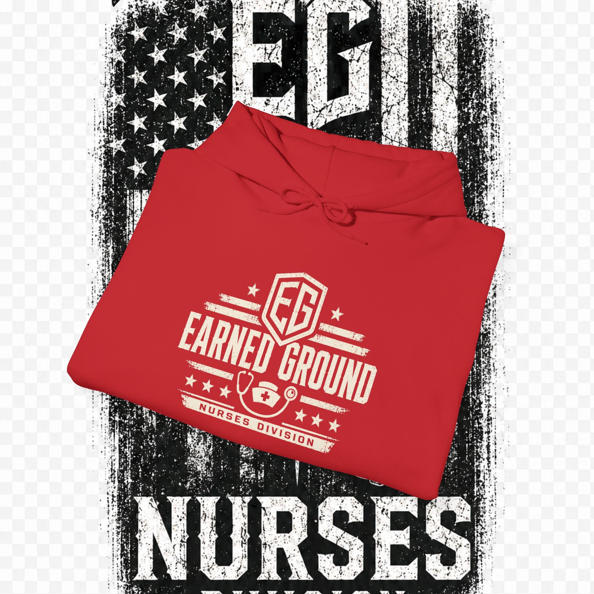 Earned Ground Nurses Division Hoodie — Nurse Tribute Pullover