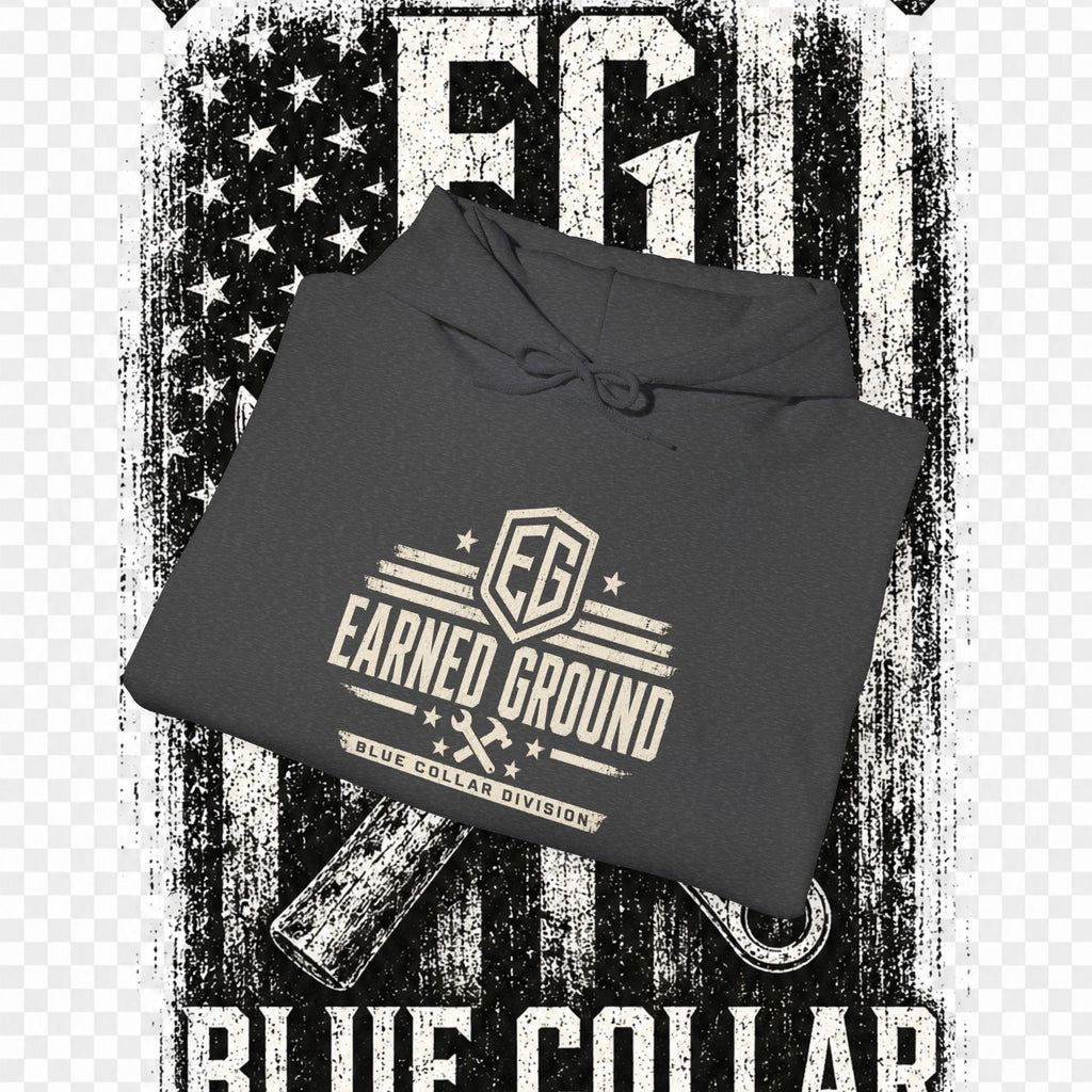 Earned Ground Blue Collar Hoodie – Blue Collar Division Hoodie