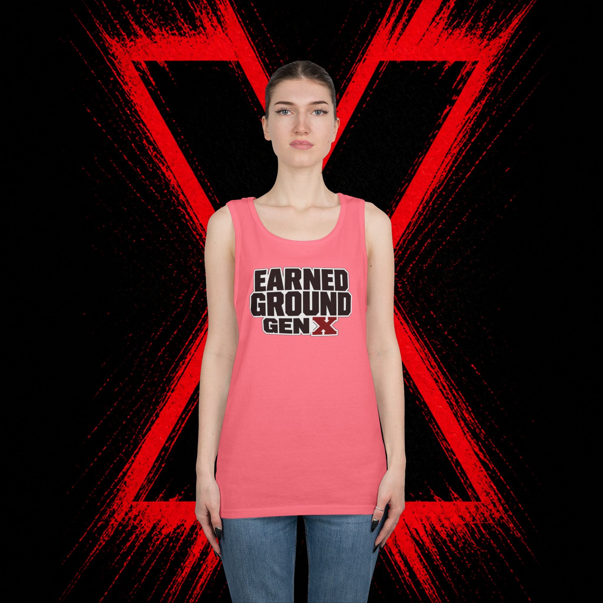 Earned Ground Gen X Tank Top - Vintage Retro Graphic