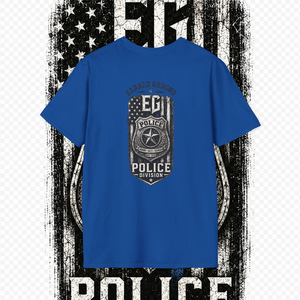 EARNED GROUND POLICE DIVISION--BACK THE BLUE