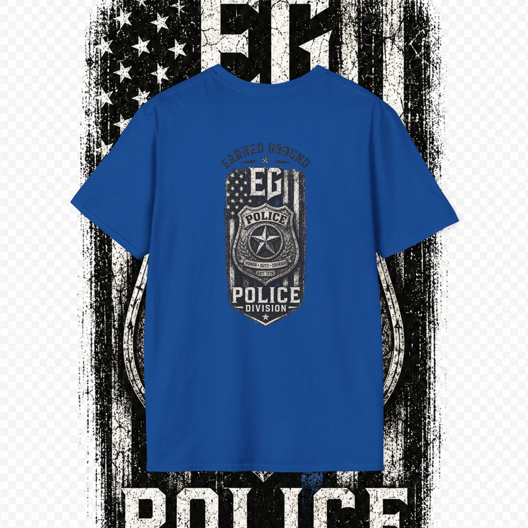 EARNED GROUND POLICE DIVISION--BACK THE BLUE