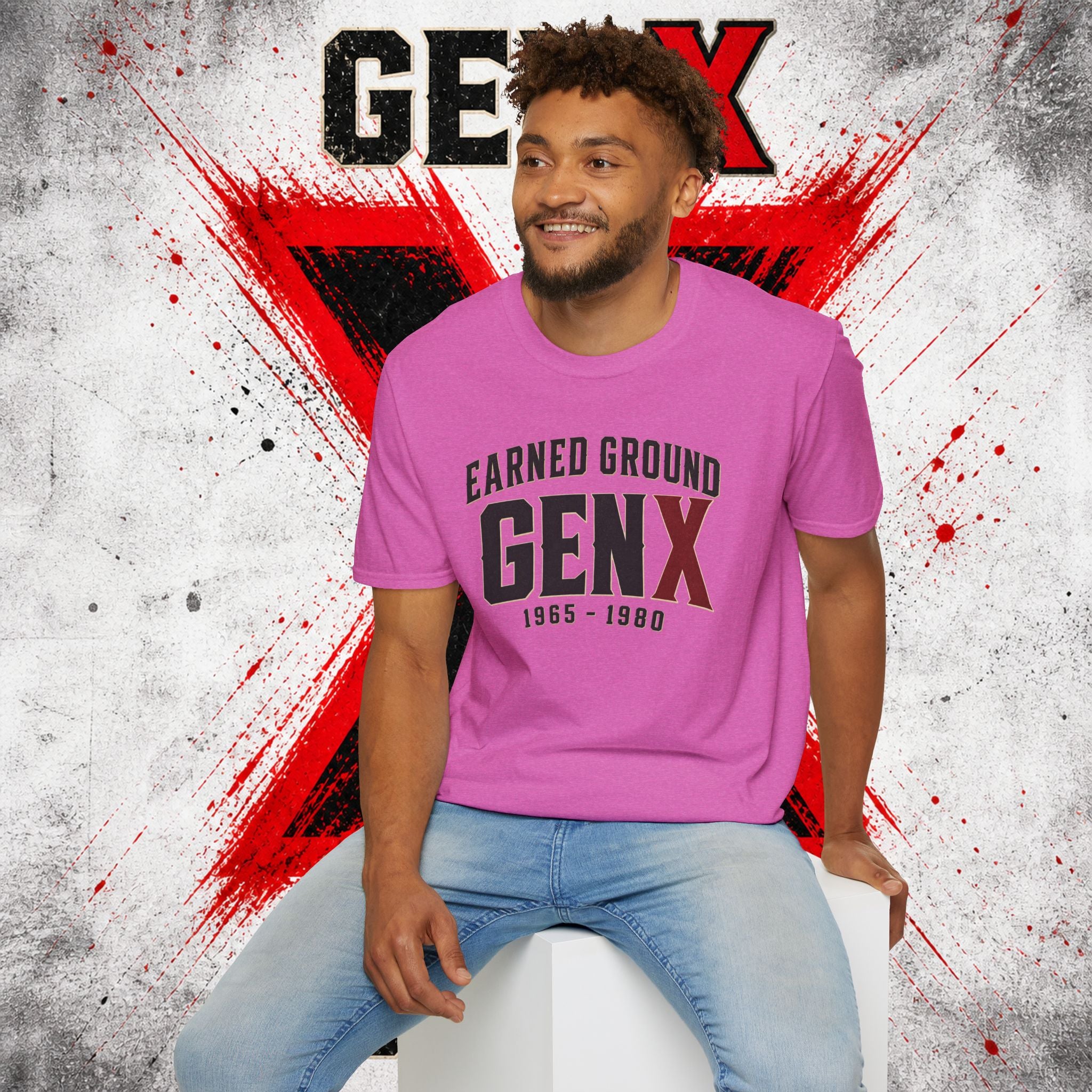 Earned Ground GEN X T-Shirt — 1965–1980 Retro Pride Tee
