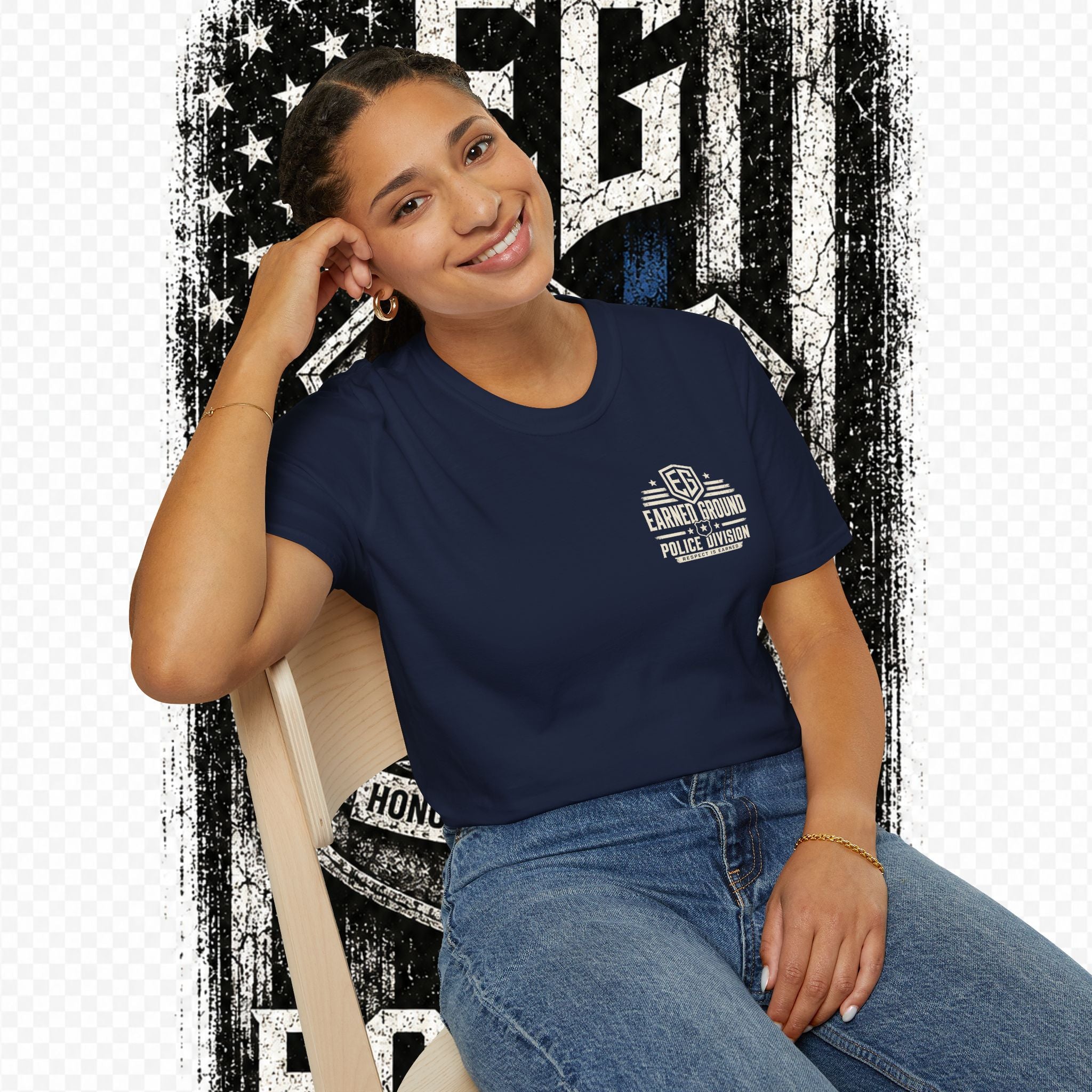 EARNED GROUND POLICE DIVISION--BACK THE BLUE