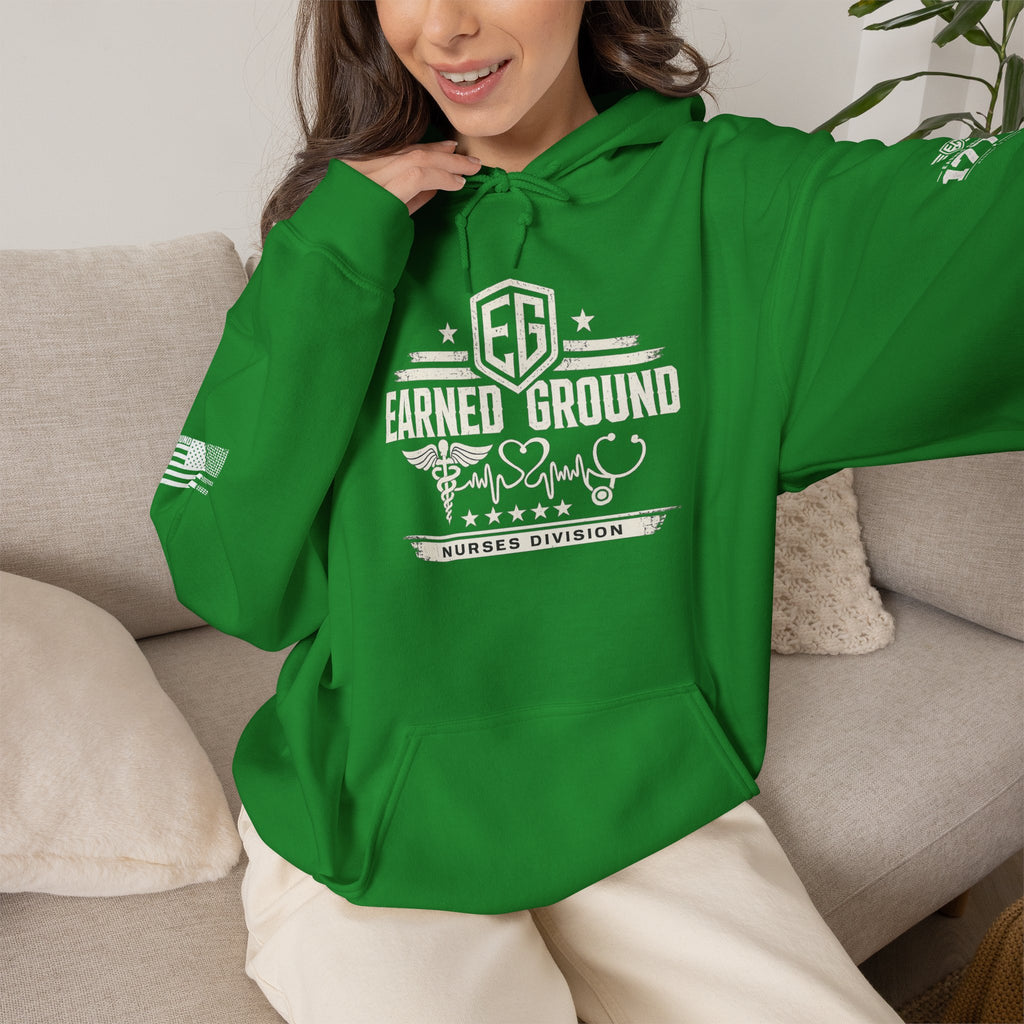 Earned Ground Nurses Division Hoodie — Nurse Tribute Pullover