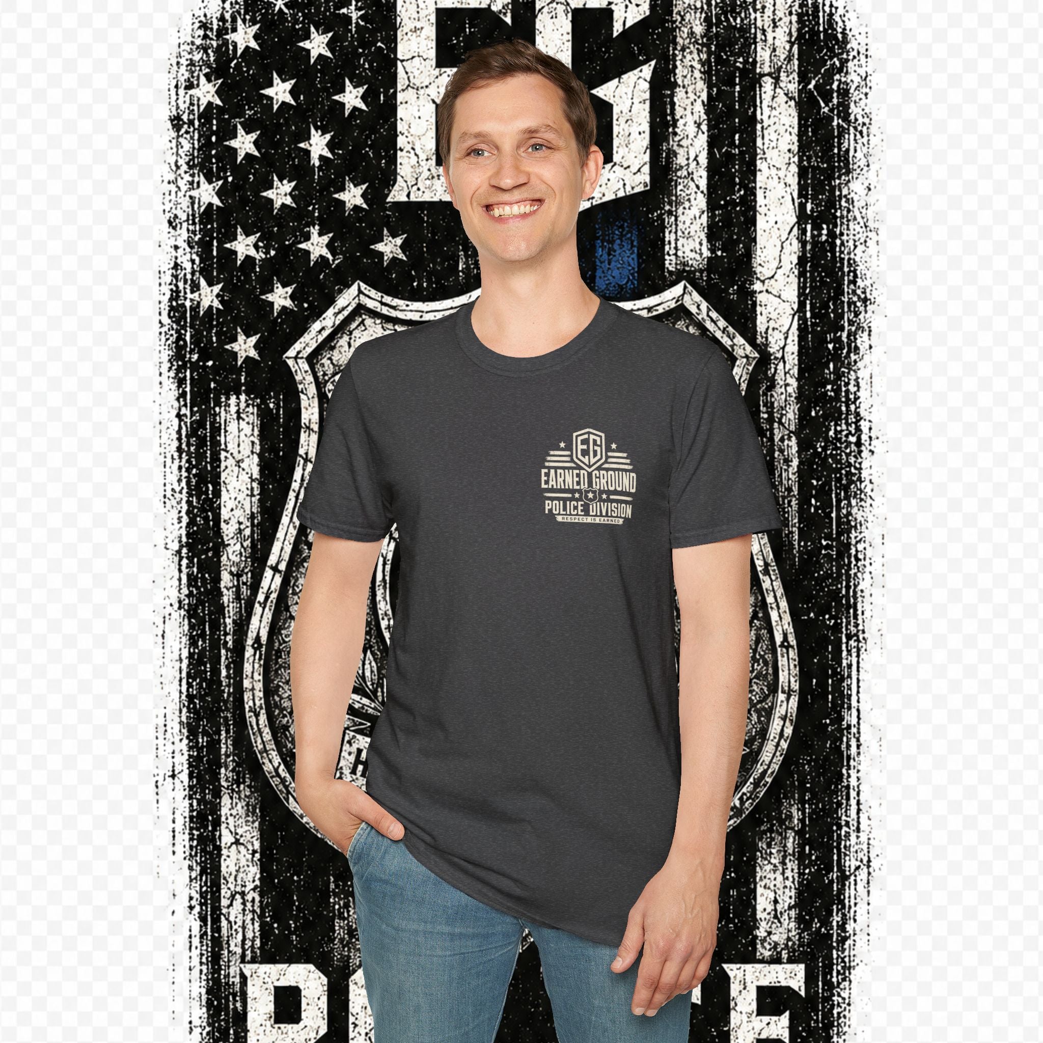 EARNED GROUND POLICE DIVISION--BACK THE BLUE