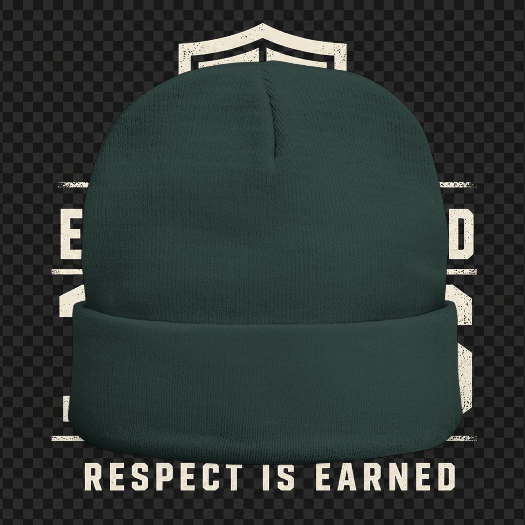 EARNED GROUND 1776 "Respect Is Earned" Embroidered Knit Beanie