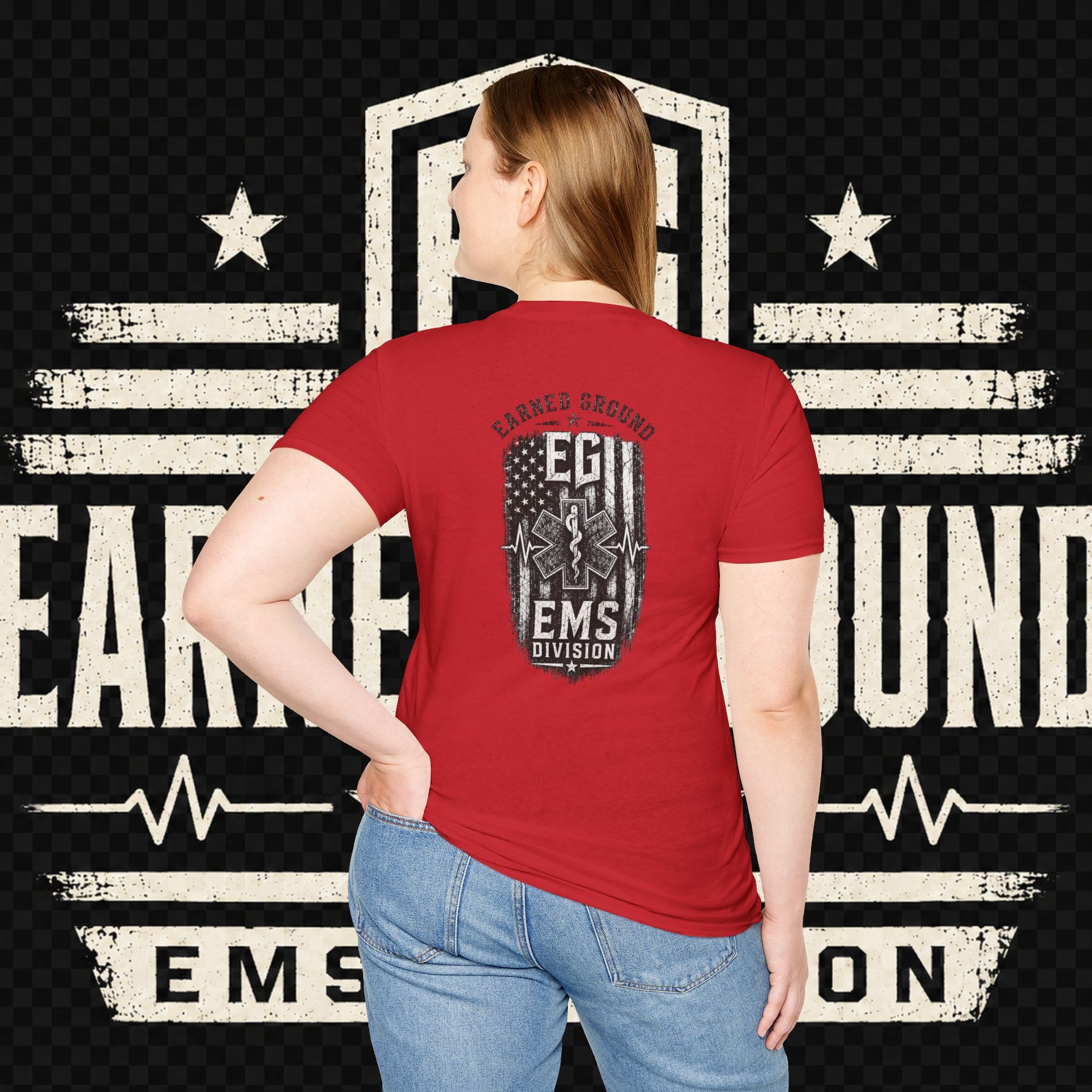 EARNED GROUND EMS DIVISON Heritage T-Shirt -