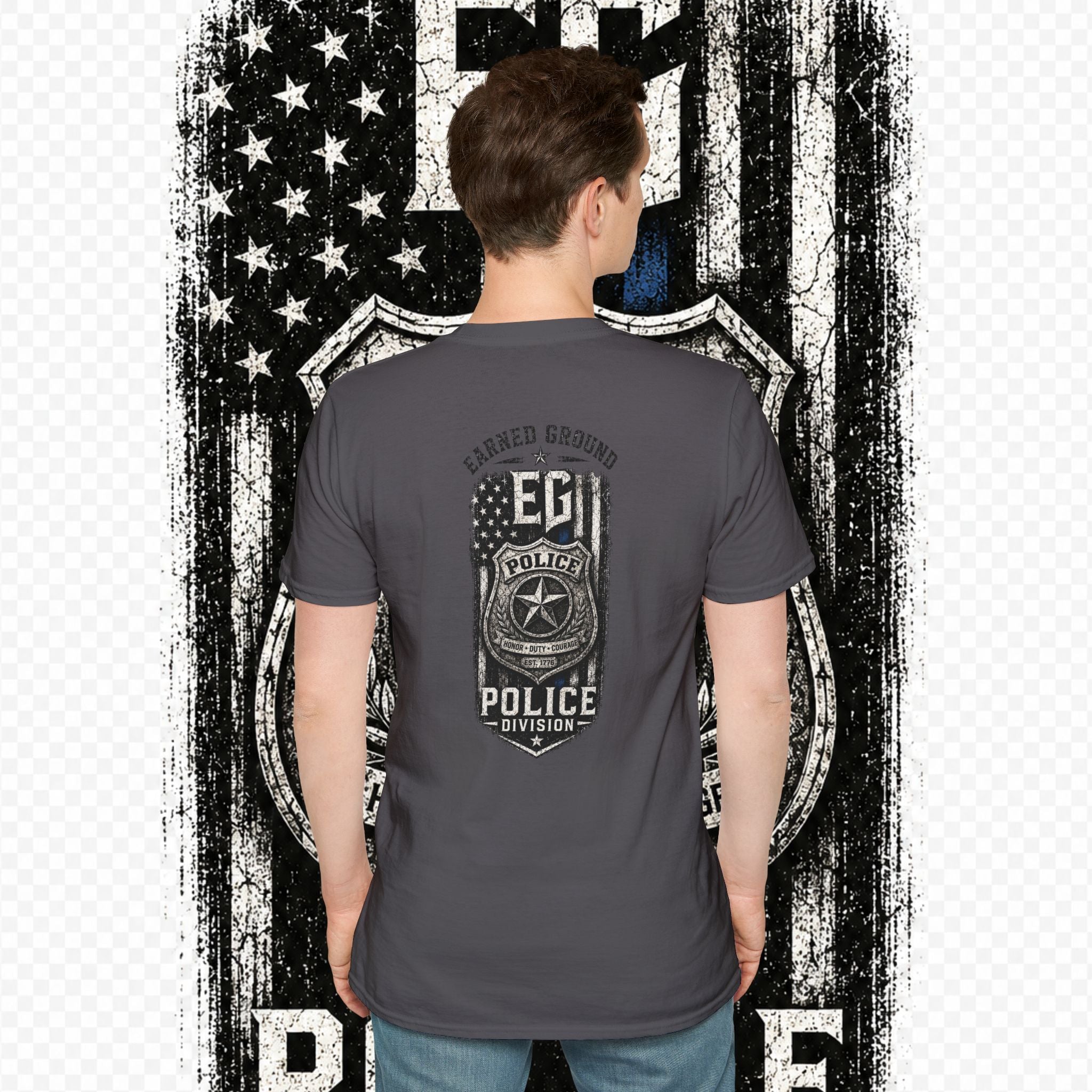 EARNED GROUND POLICE DIVISION--BACK THE BLUE