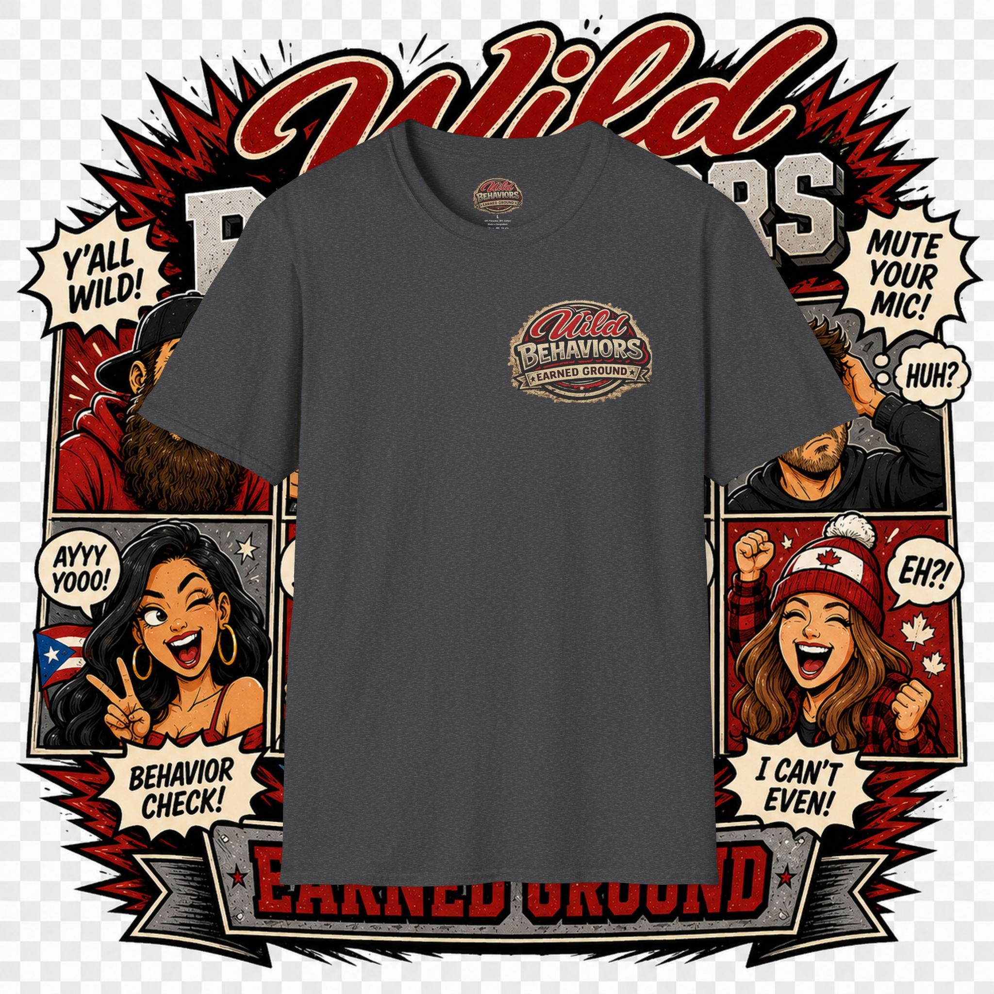 Earned Ground-- "Wild Behaviors" Tee