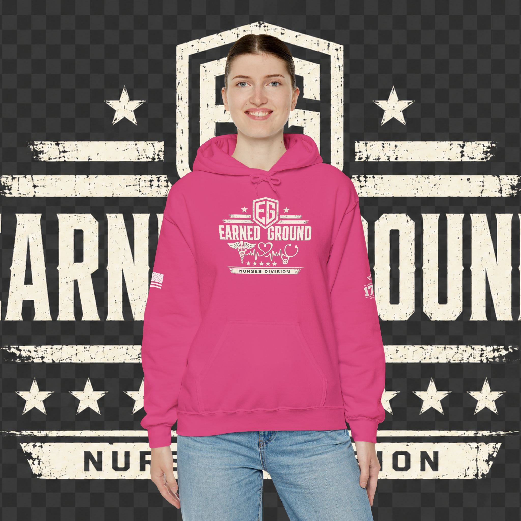 Earned Ground Nurses Division Hoodie — Nurse Tribute Pullover