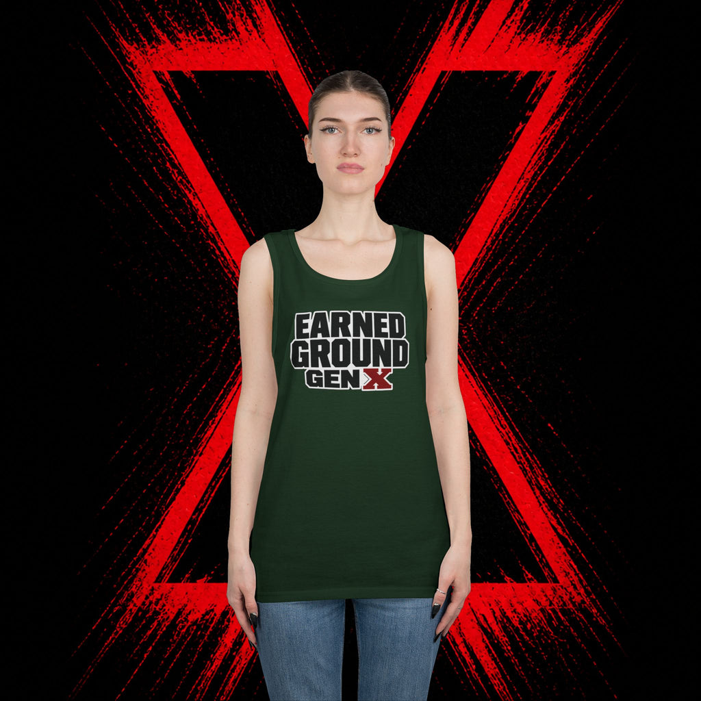 Earned Ground Gen X Tank Top - Vintage Retro Graphic