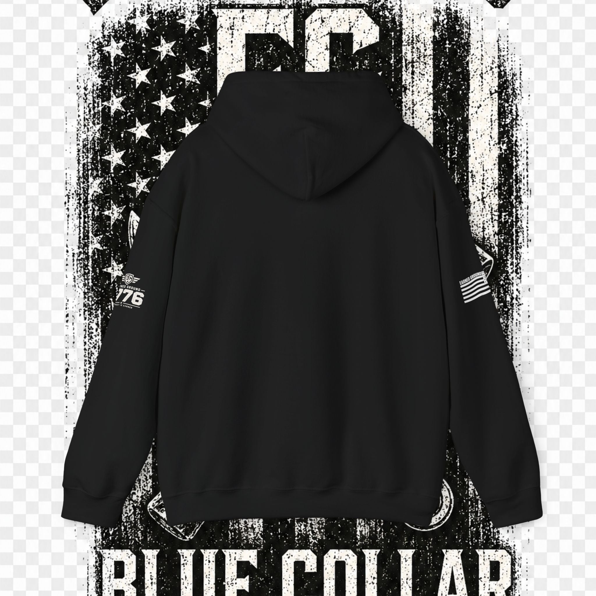 Earned Ground Blue Collar Hoodie – Blue Collar Division Hoodie