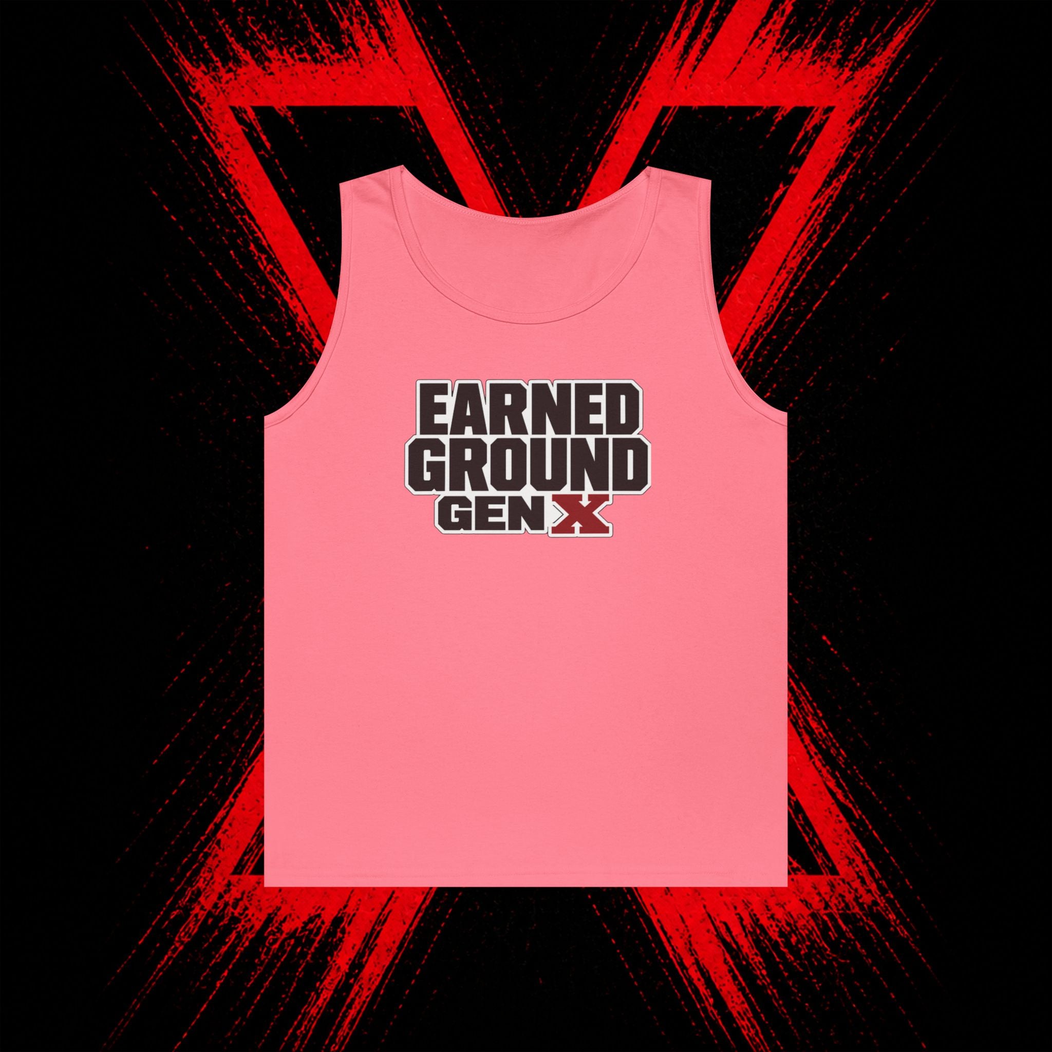 Earned Ground Gen X Tank Top - Vintage Retro Graphic