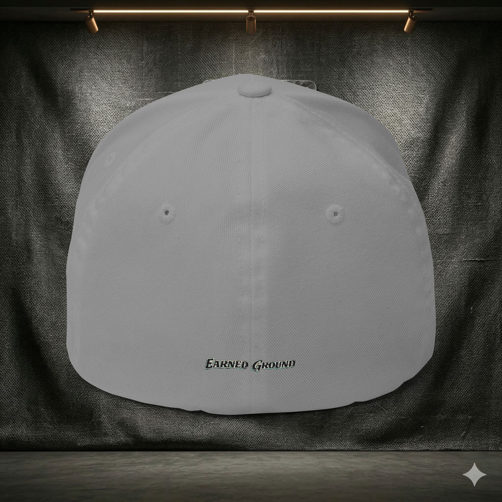 EARNED GROUND FLEX FIT — Elegant Script 'E & G' LOGO BALL CAP