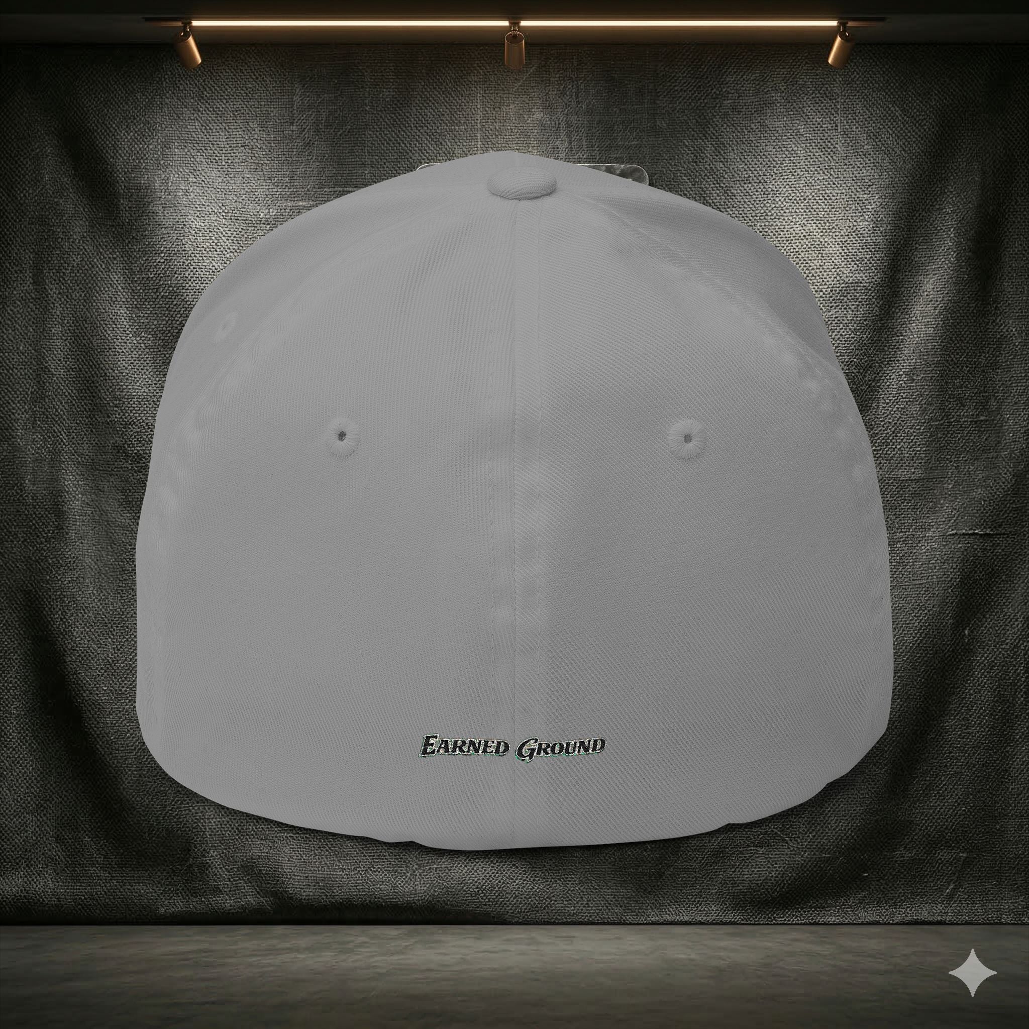 EARNED GROUND FLEX FIT — Elegant Script 'E & G' LOGO BALL CAP