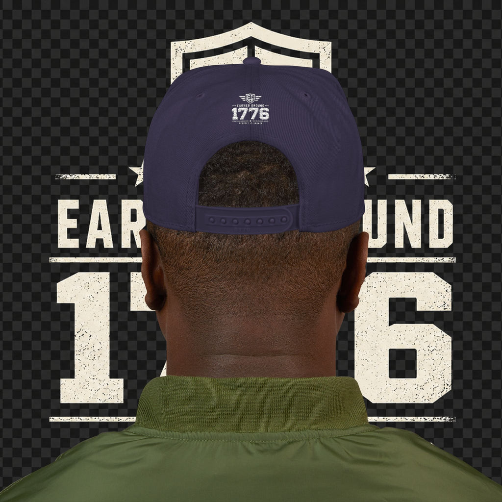 Earned Ground Embroidered Snapback Hat – Respect Is Earned Logo
