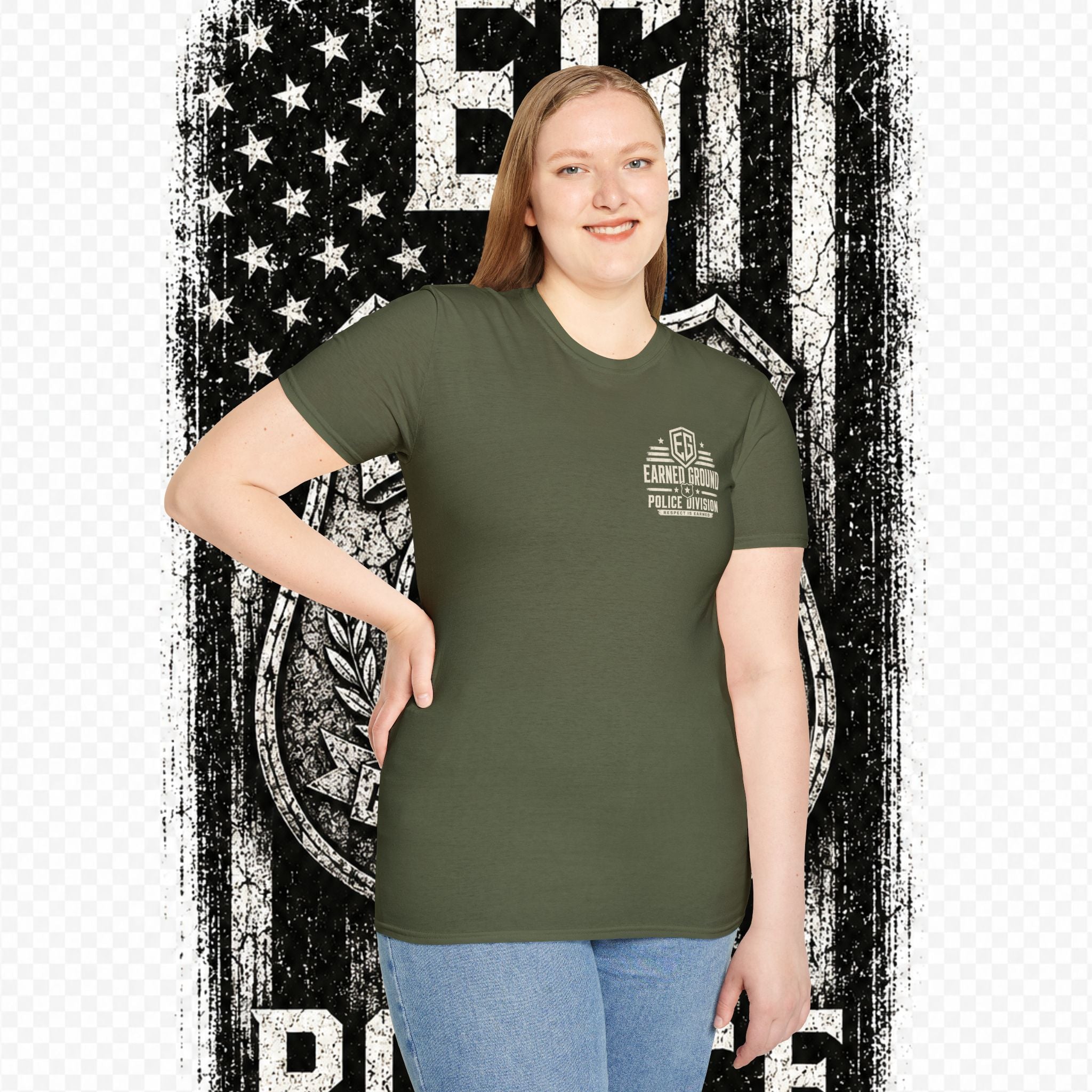 EARNED GROUND POLICE DIVISION--BACK THE BLUE