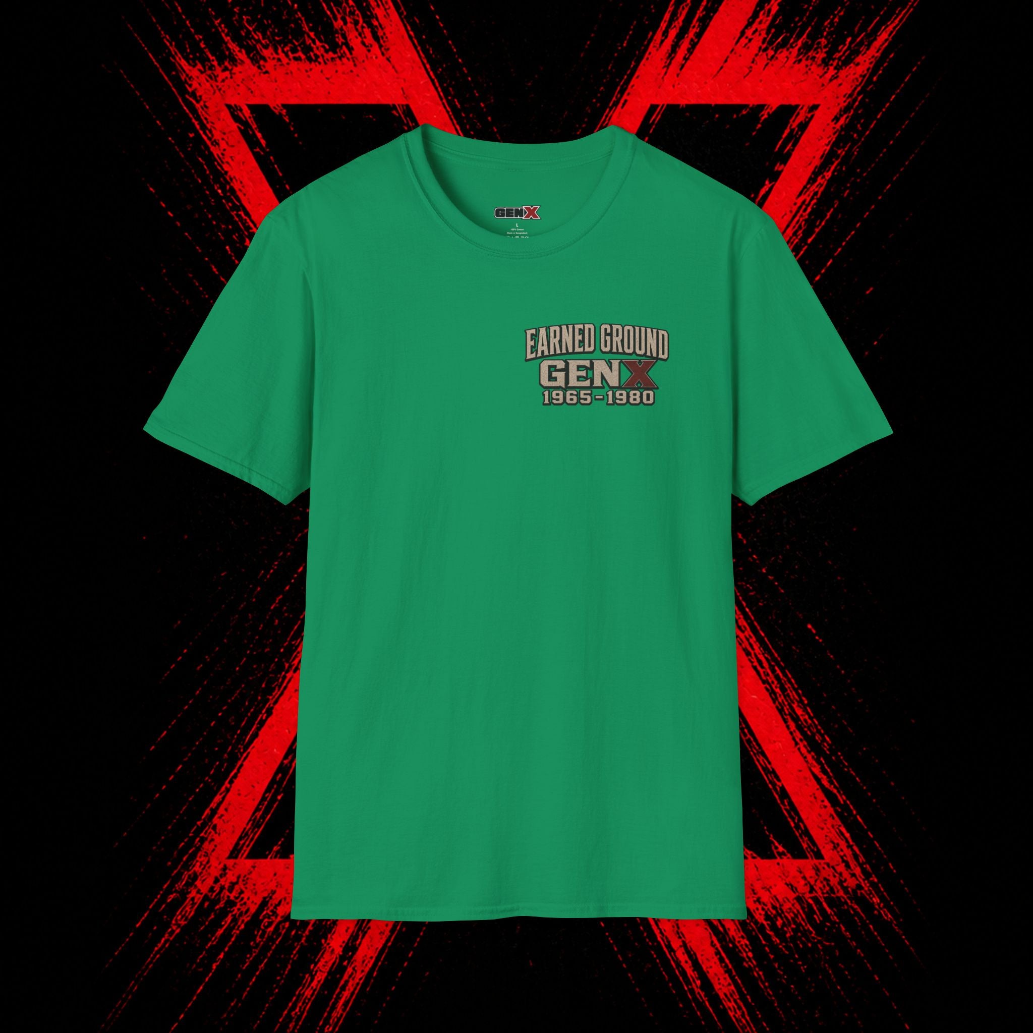 Earned Ground Gen X 1965–1980 Retro Vintage Tee— Gen X 1965–1980 Retro Vintage Tee