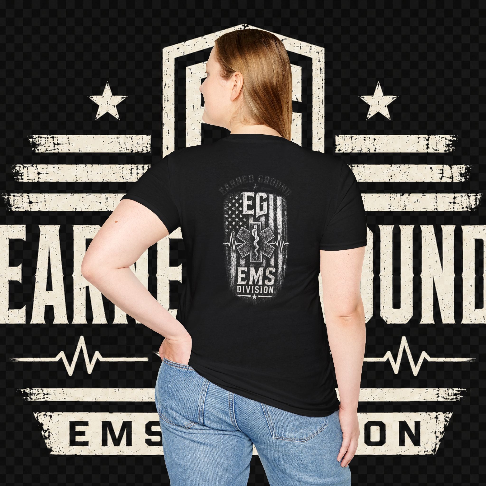 EARNED GROUND EMS DIVISON Heritage T-Shirt -