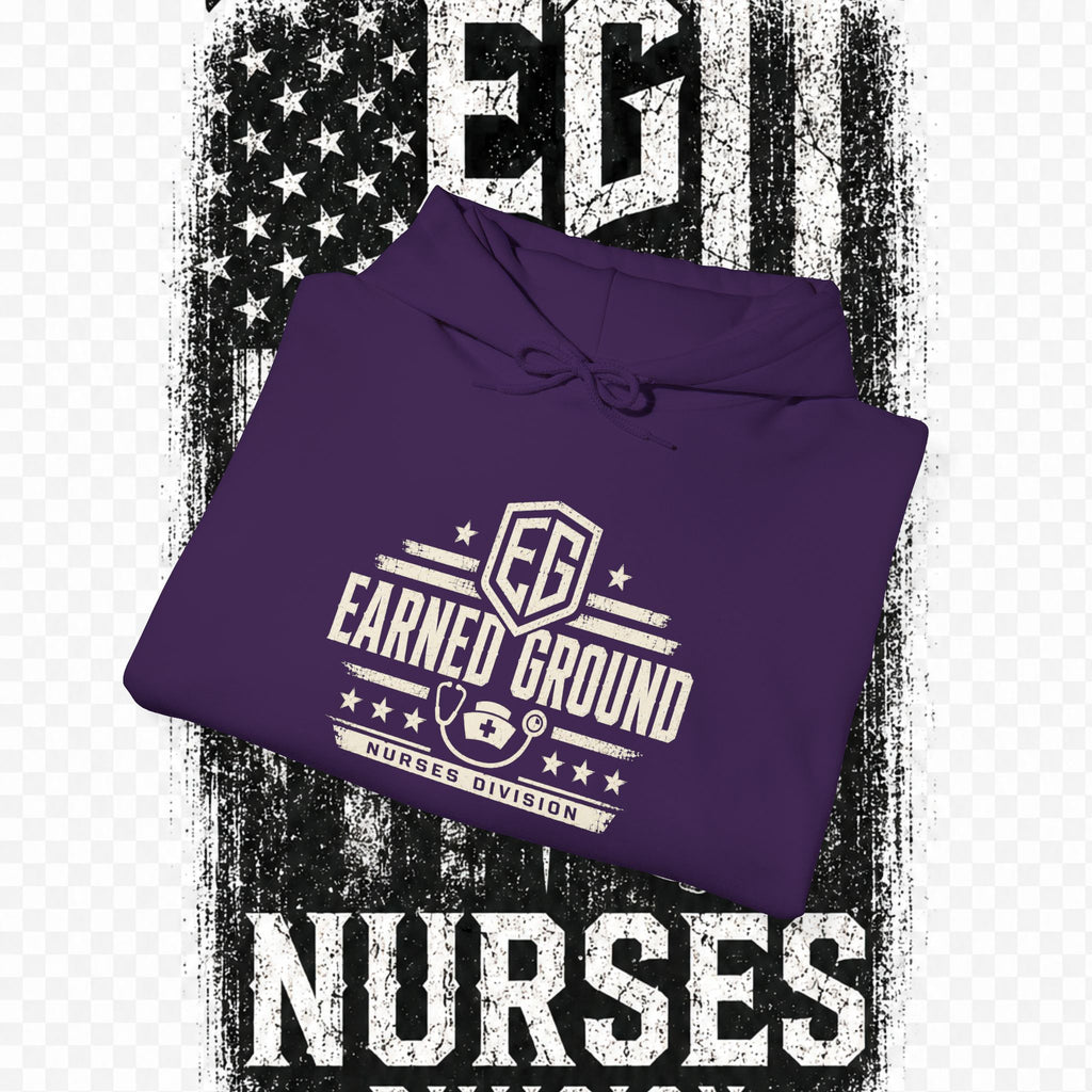 Earned Ground Nurses Division Hoodie — Nurse Tribute Pullover