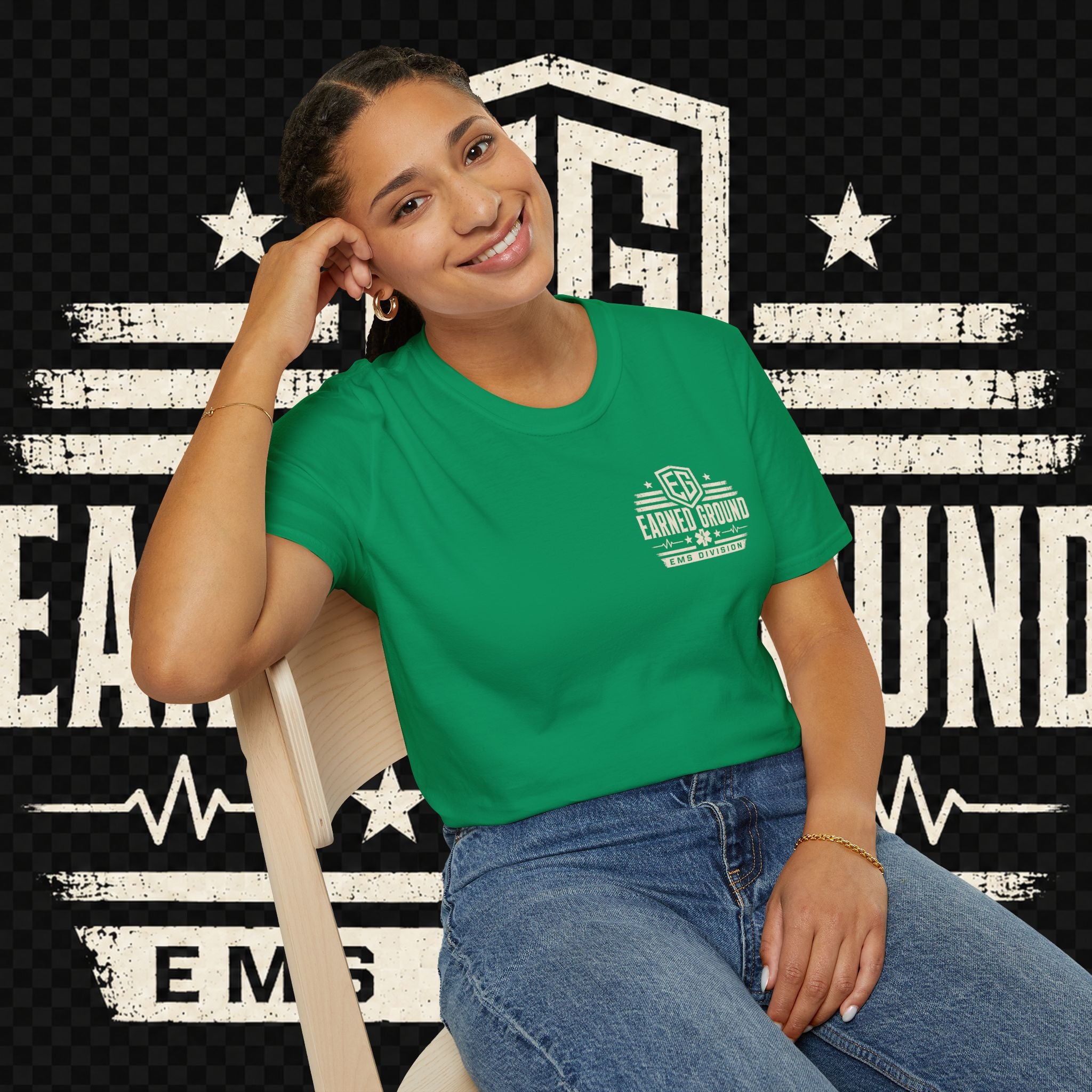 EARNED GROUND EMS DIVISON Heritage T-Shirt -