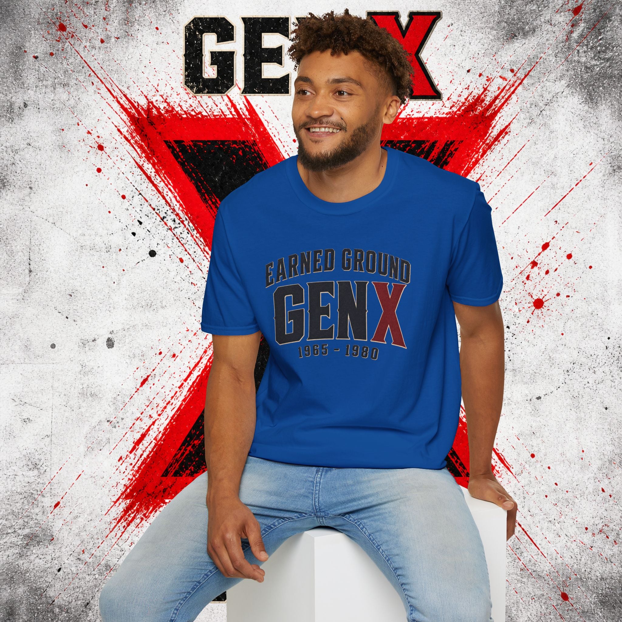 Earned Ground GEN X T-Shirt — 1965–1980 Retro Pride Tee