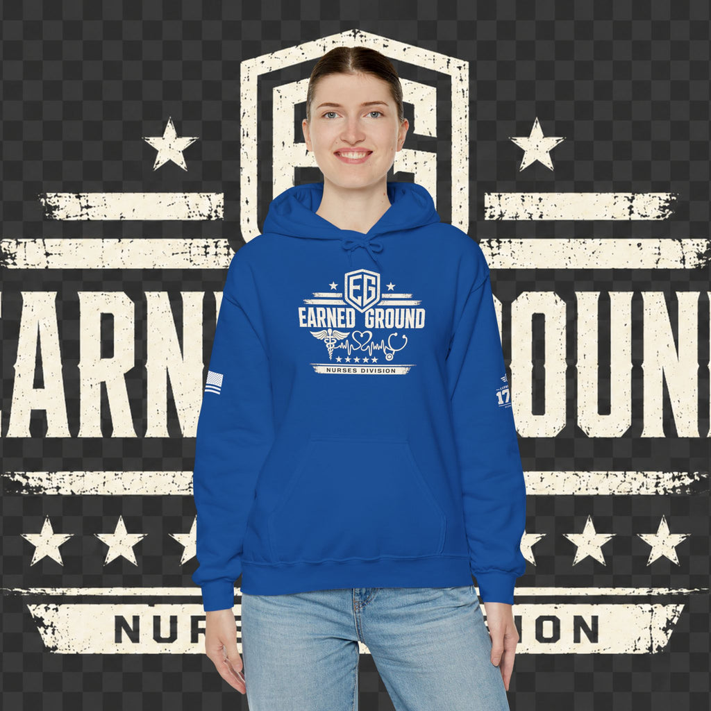 Earned Ground Nurses Division Hoodie — Nurse Tribute Pullover