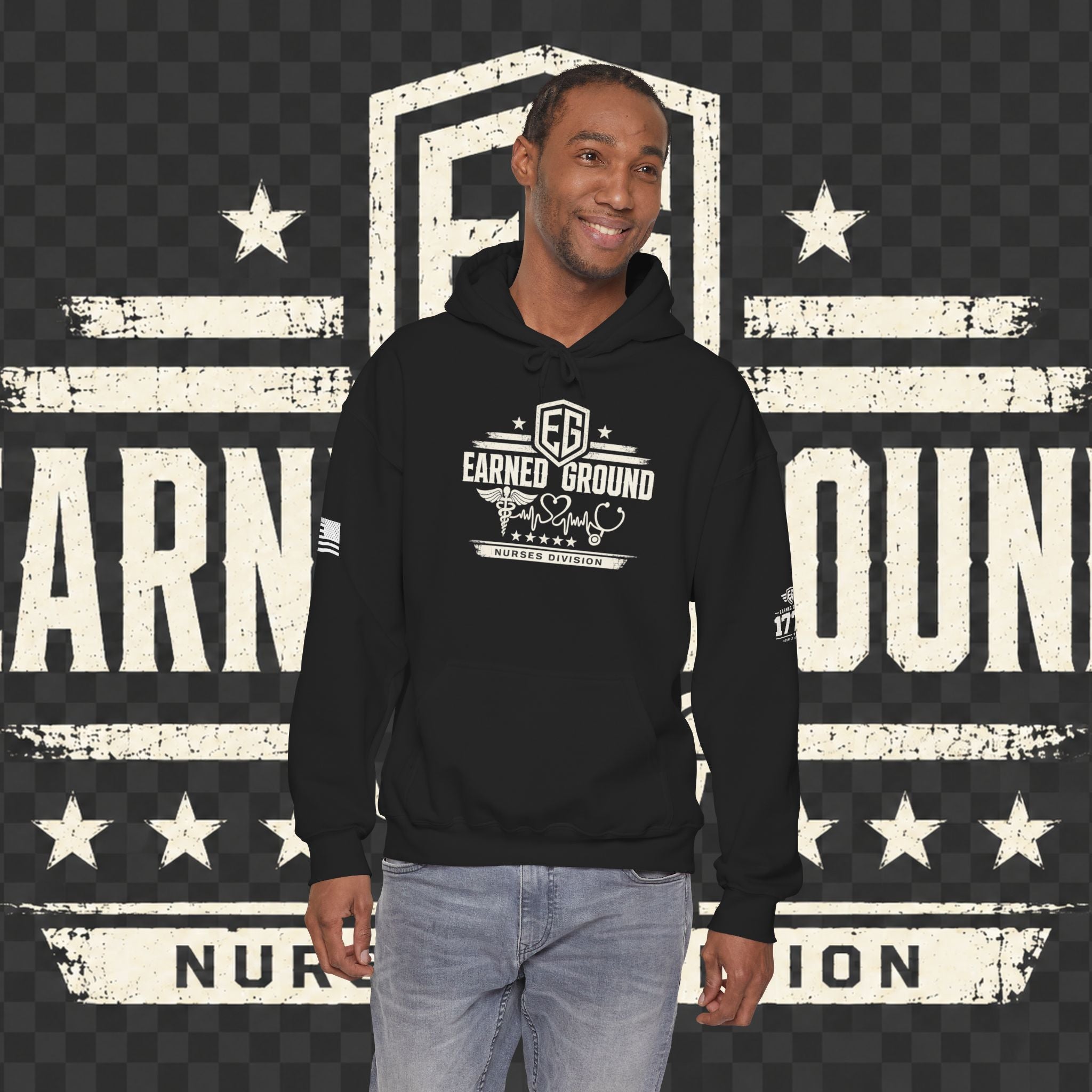 Earned Ground Nurses Division Hoodie — Nurse Tribute Pullover