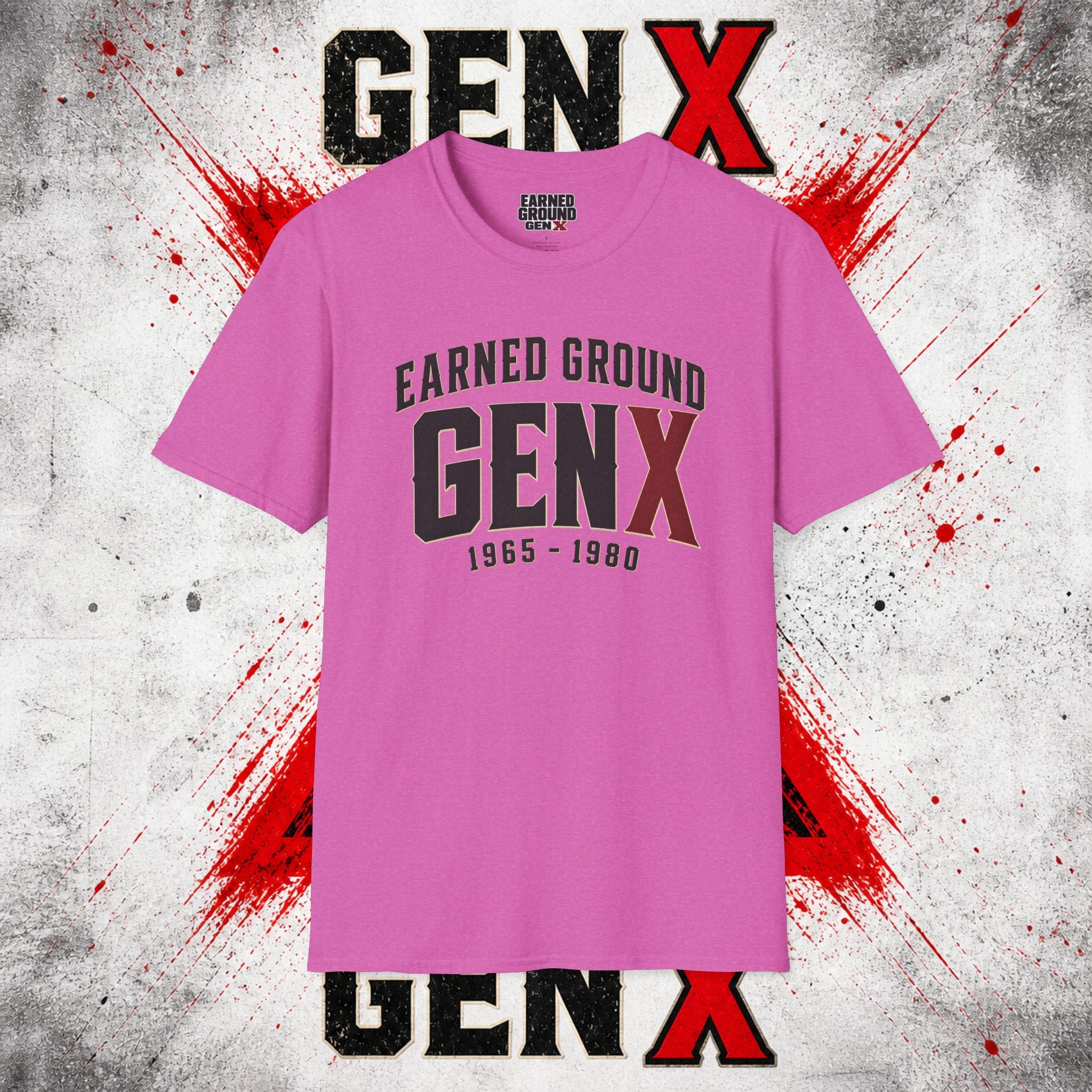 Earned Ground GEN X T-Shirt — 1965–1980 Retro Pride Tee