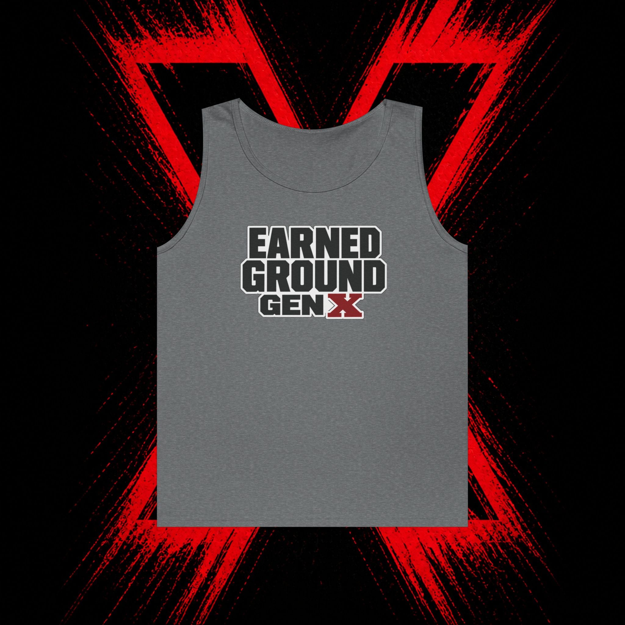 Earned Ground Gen X Tank Top - Vintage Retro Graphic