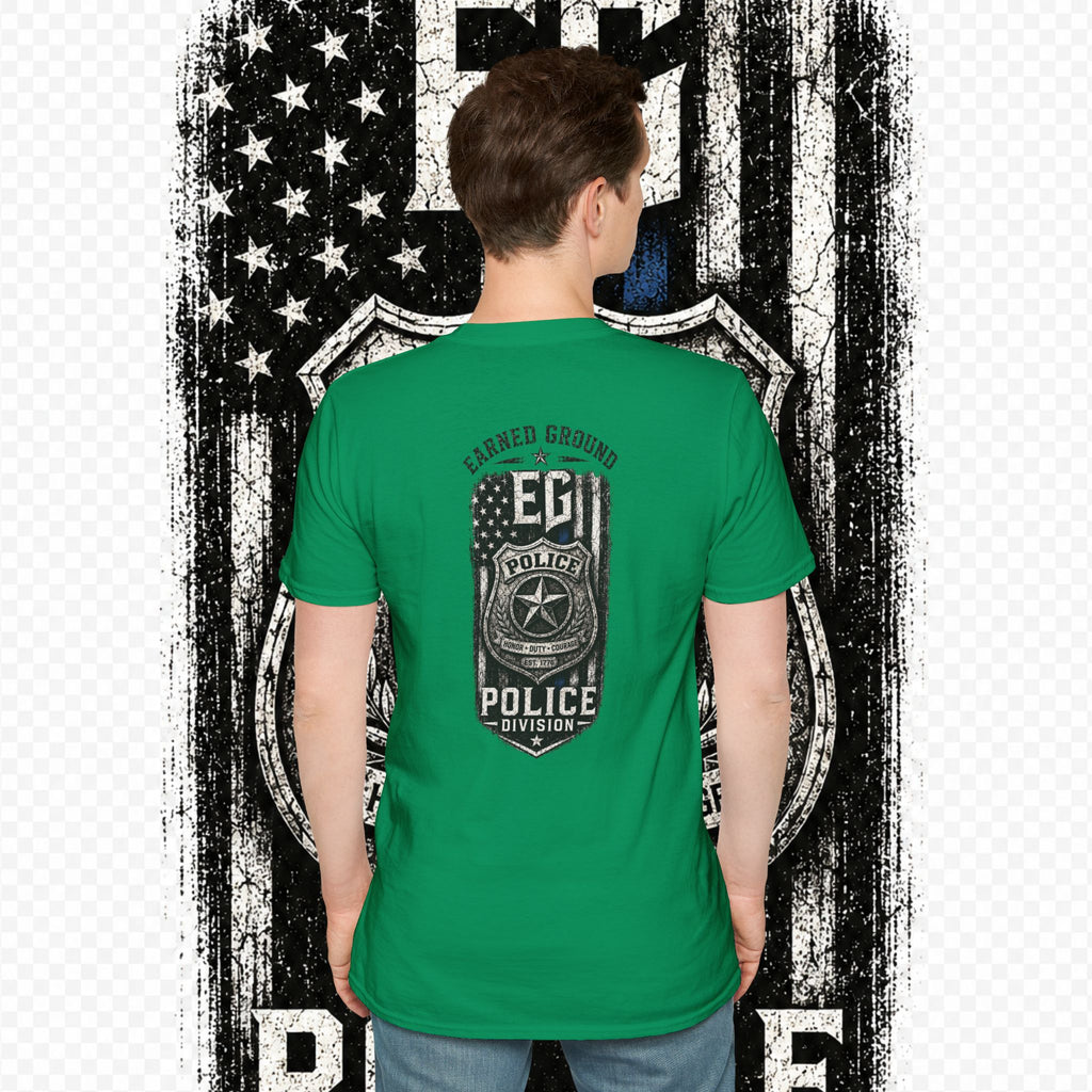 EARNED GROUND POLICE DIVISION--BACK THE BLUE