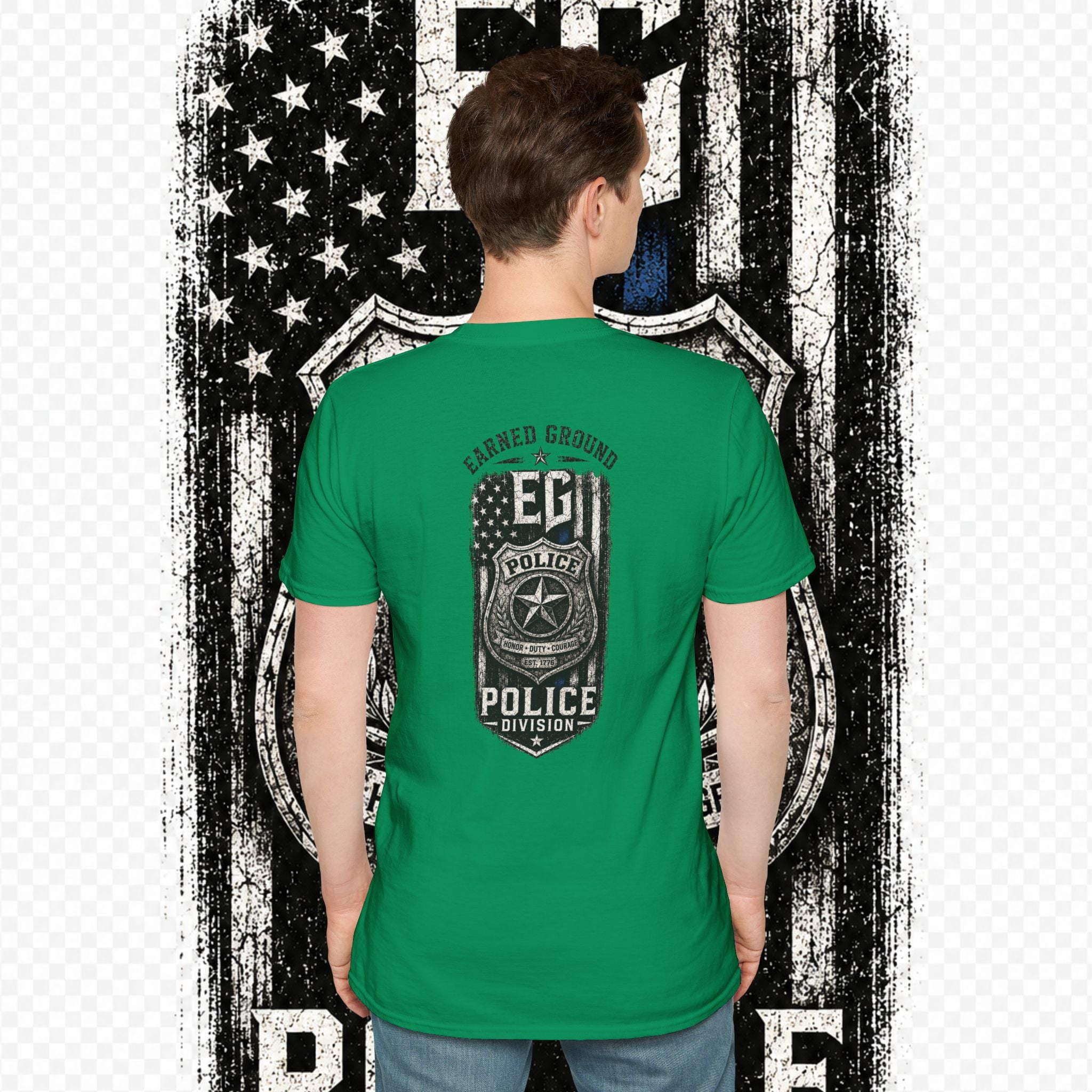 EARNED GROUND POLICE DIVISION--BACK THE BLUE