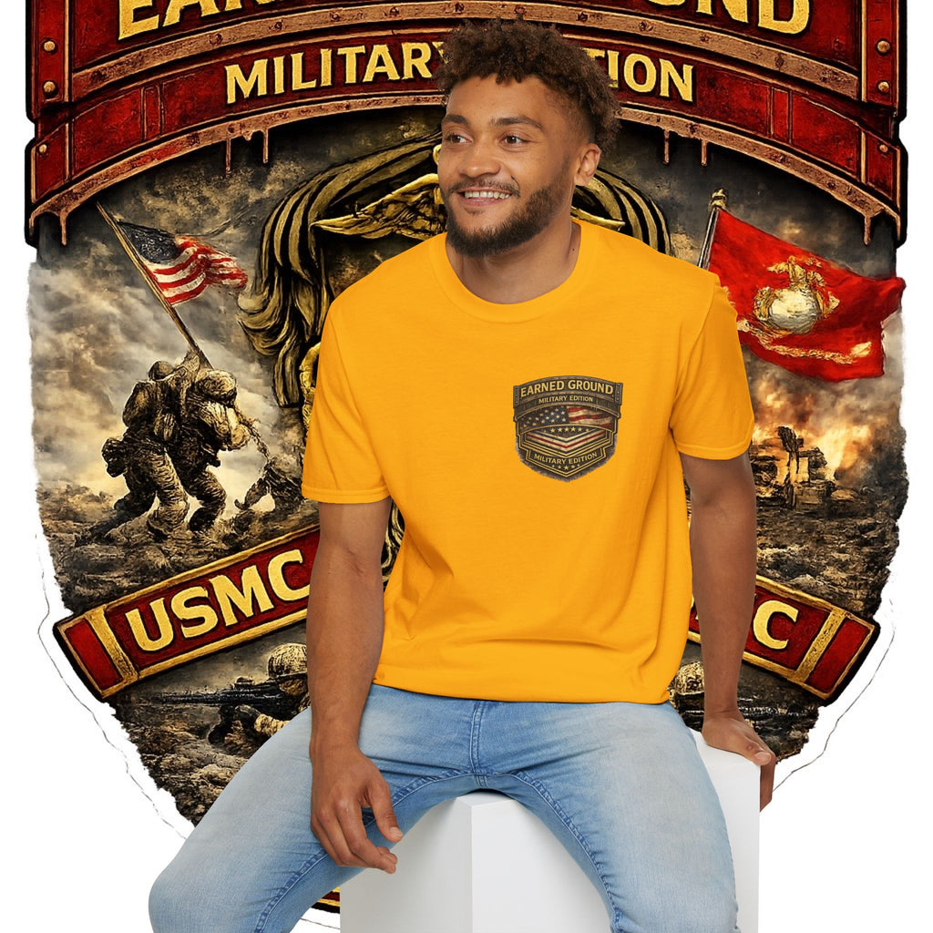 Earned Ground Military Edition USMC — USMC Military Tribute Pocket Tee
