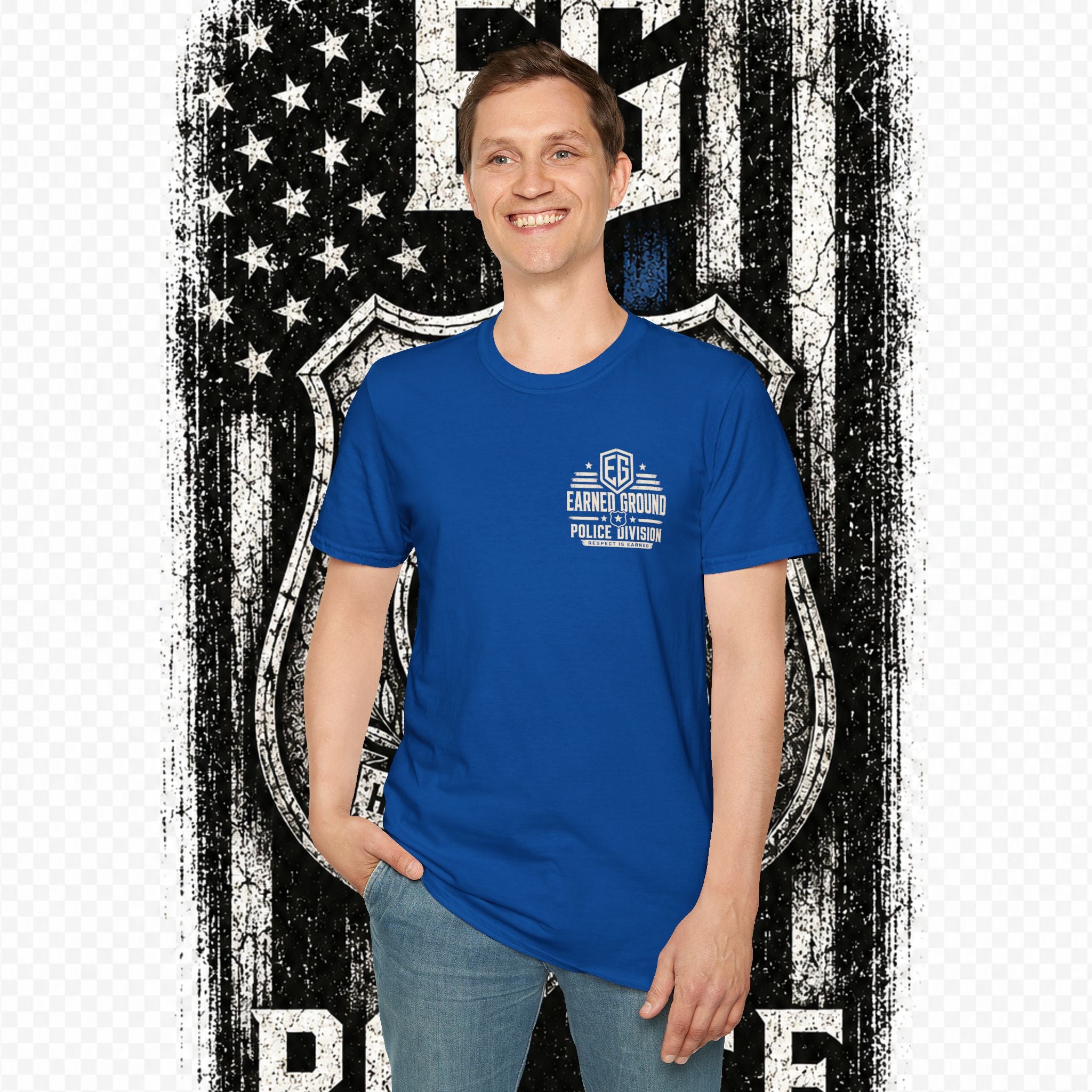EARNED GROUND POLICE DIVISION--BACK THE BLUE