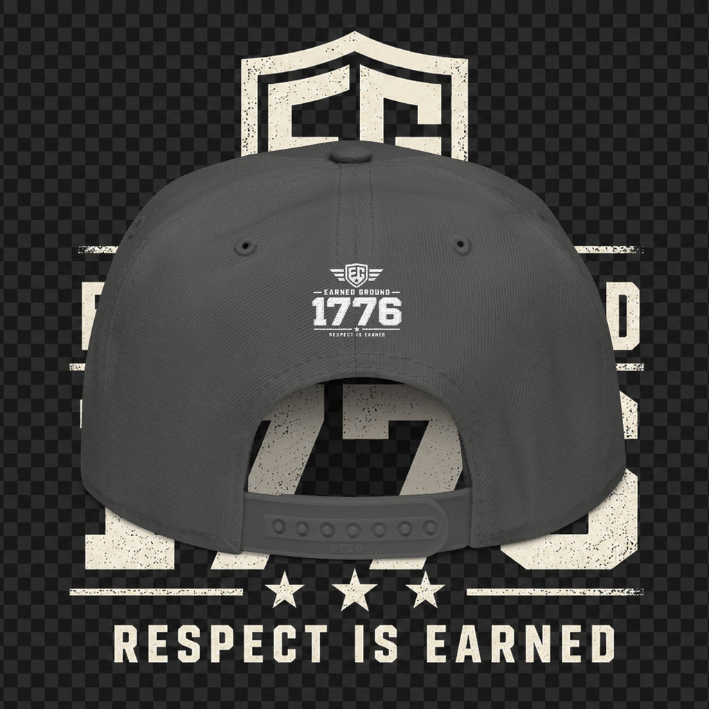 Earned Ground Embroidered Snapback Hat – Respect Is Earned Logo