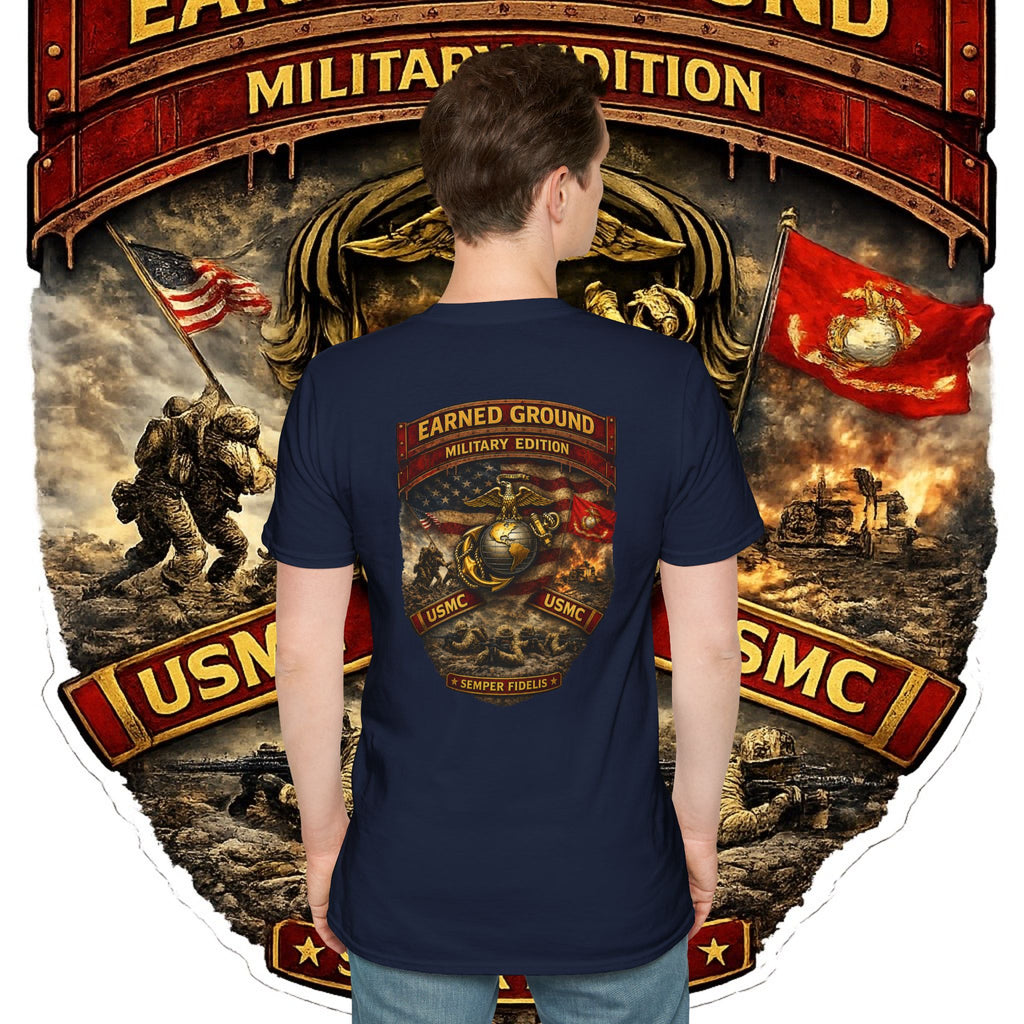 Earned Ground Military Edition USMC — USMC Military Tribute Pocket Tee