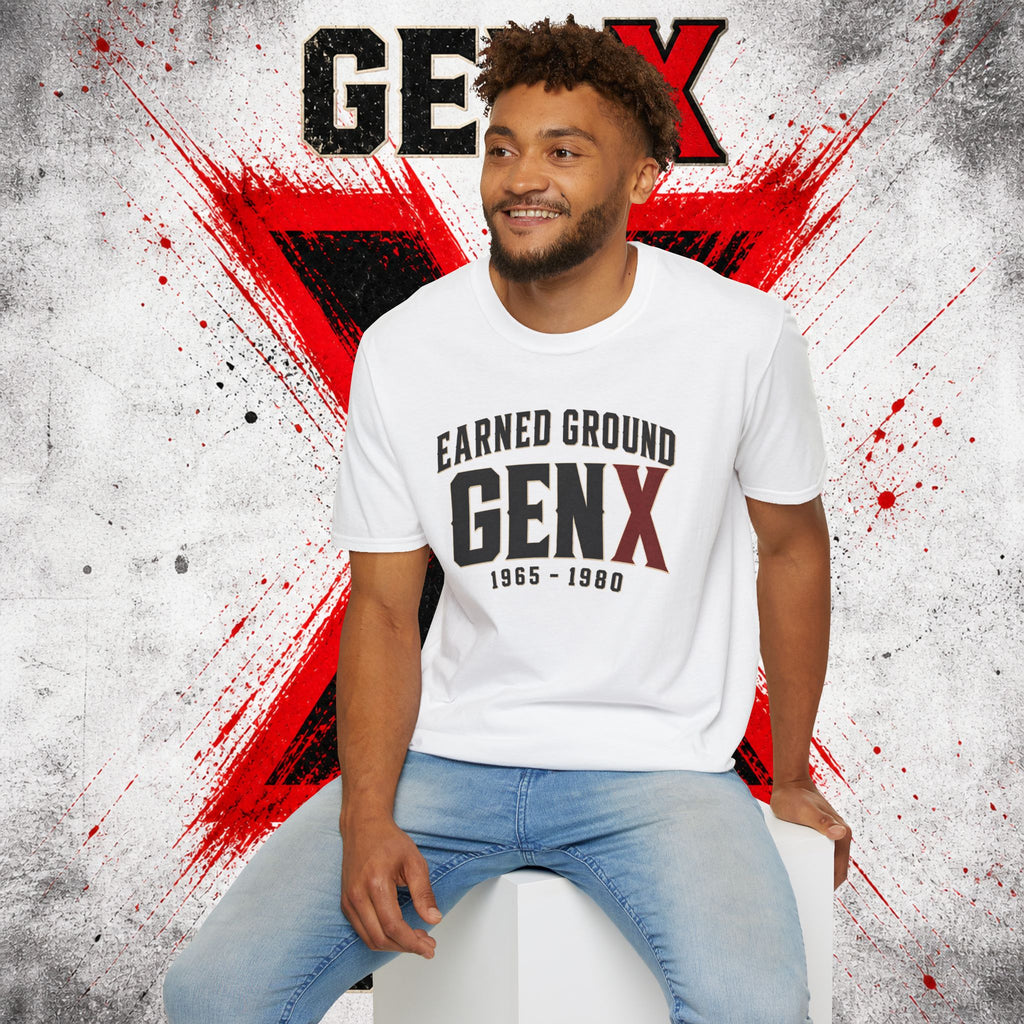 Earned Ground GEN X T-Shirt — 1965–1980 Retro Pride Tee