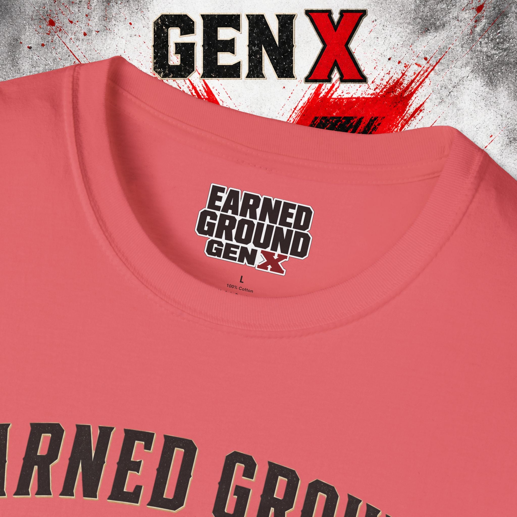 Earned Ground GEN X T-Shirt — 1965–1980 Retro Pride Tee