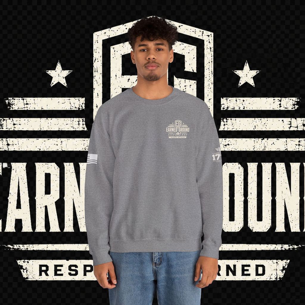 EARNED GROUND Nurses Division Crewneck Sweatshirt – Nurses Caduceus Badge Design