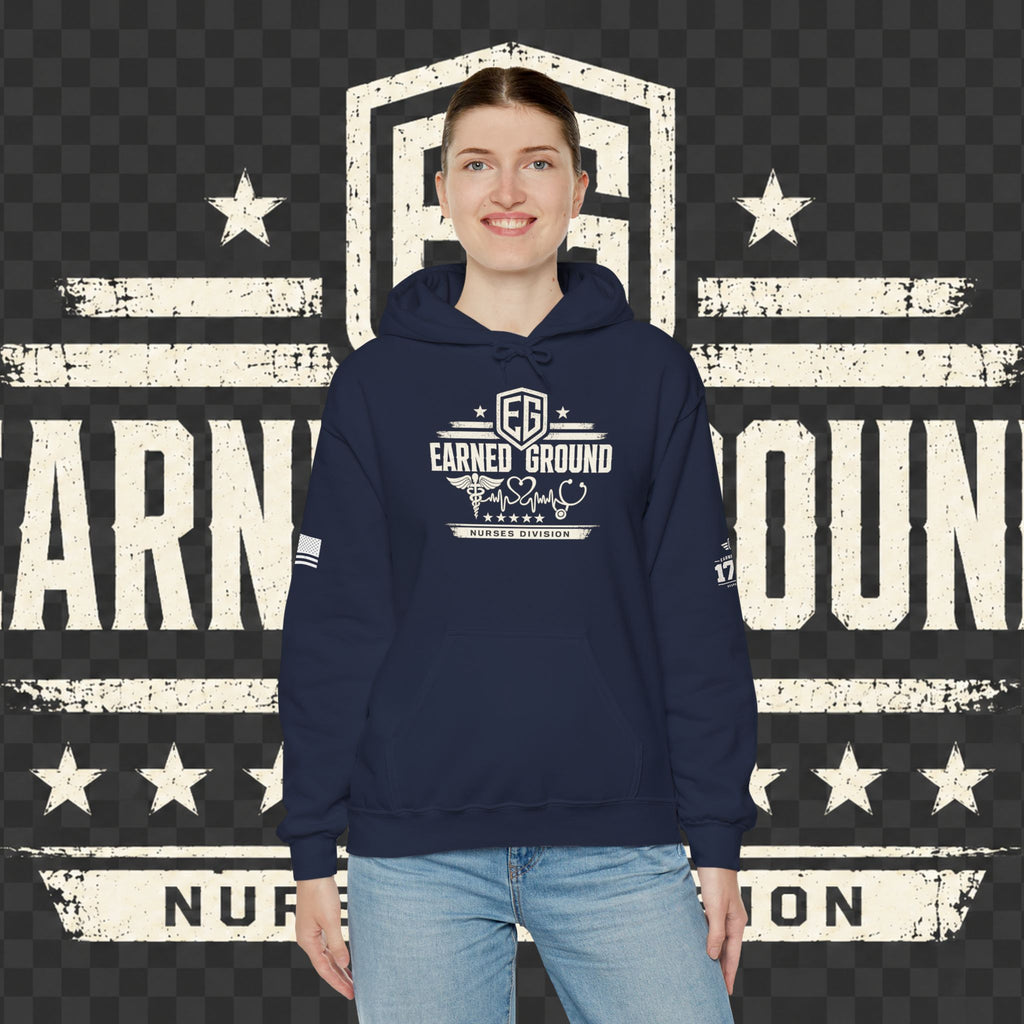 Earned Ground Nurses Division Hoodie — Nurse Tribute Pullover
